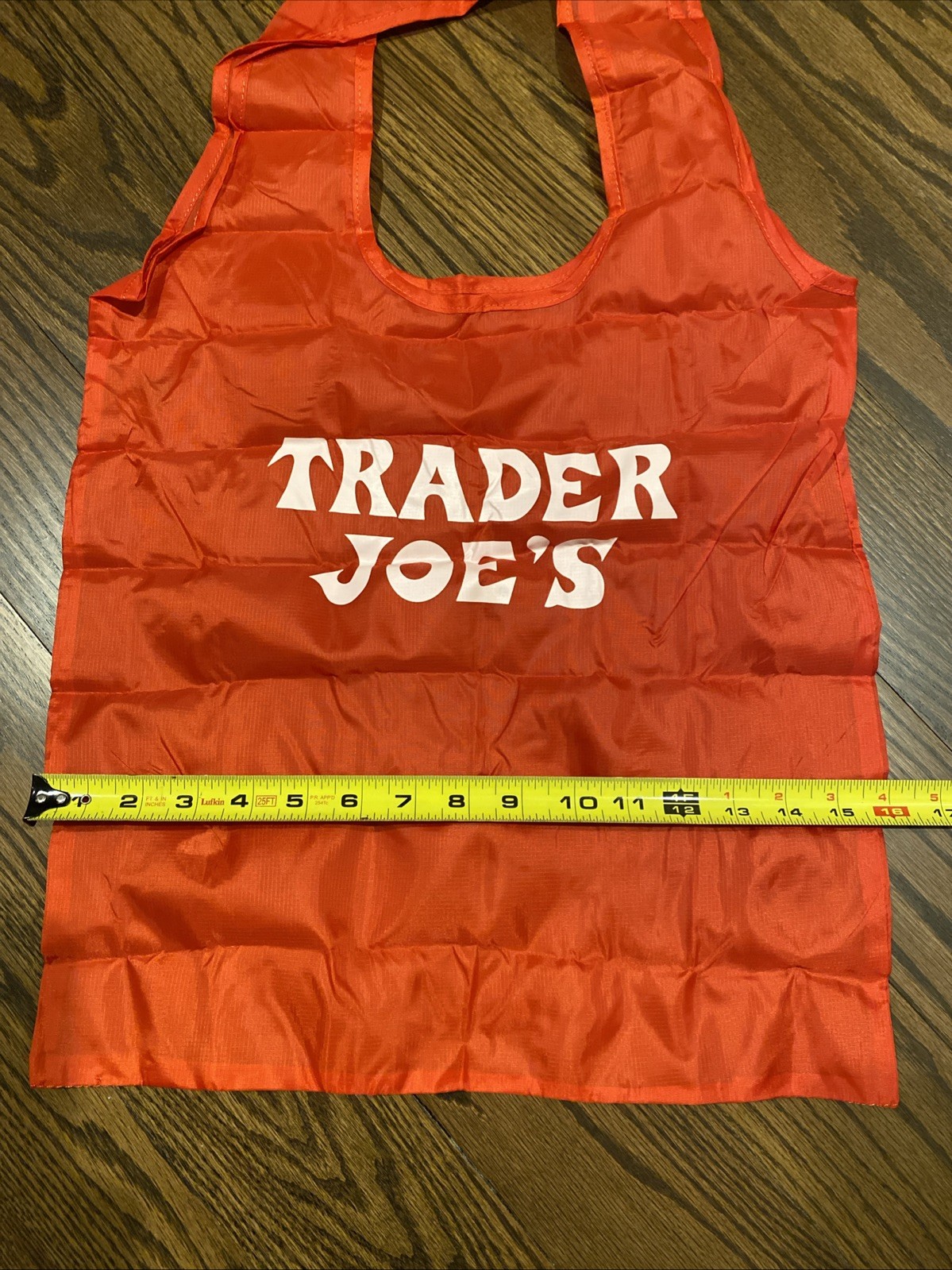 Trader Joe’s Micro Tote with Grocery Bag Red Black Mini Reusable Tote Compact