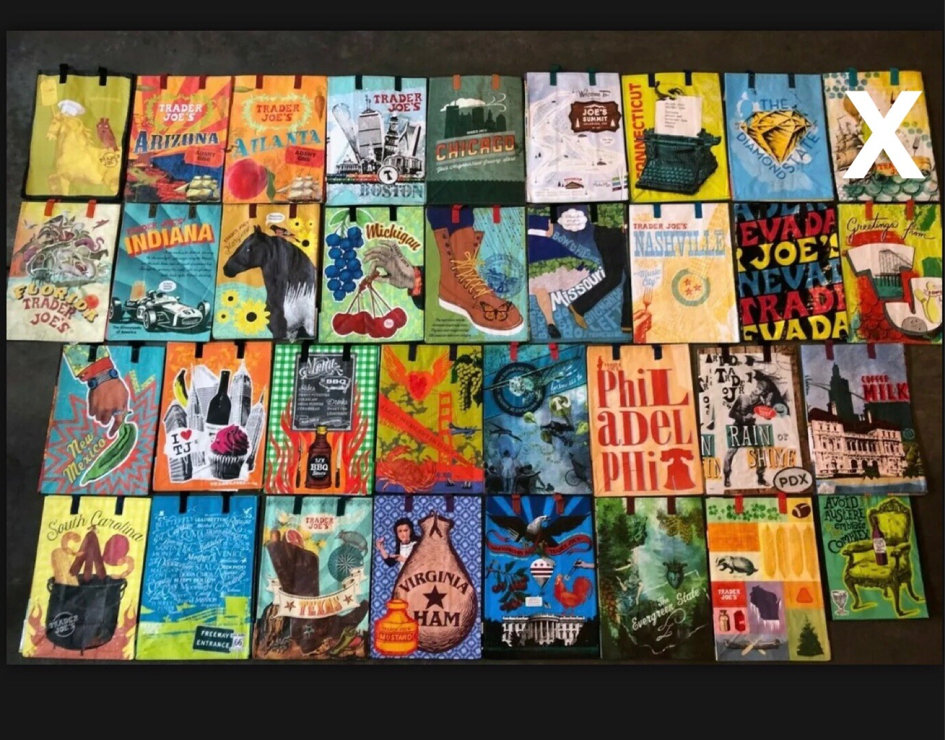 UPICK 5(20Choices) Trader Joe’s ECO Reusable Shopping Grocery Gift Tote Bags NWT
