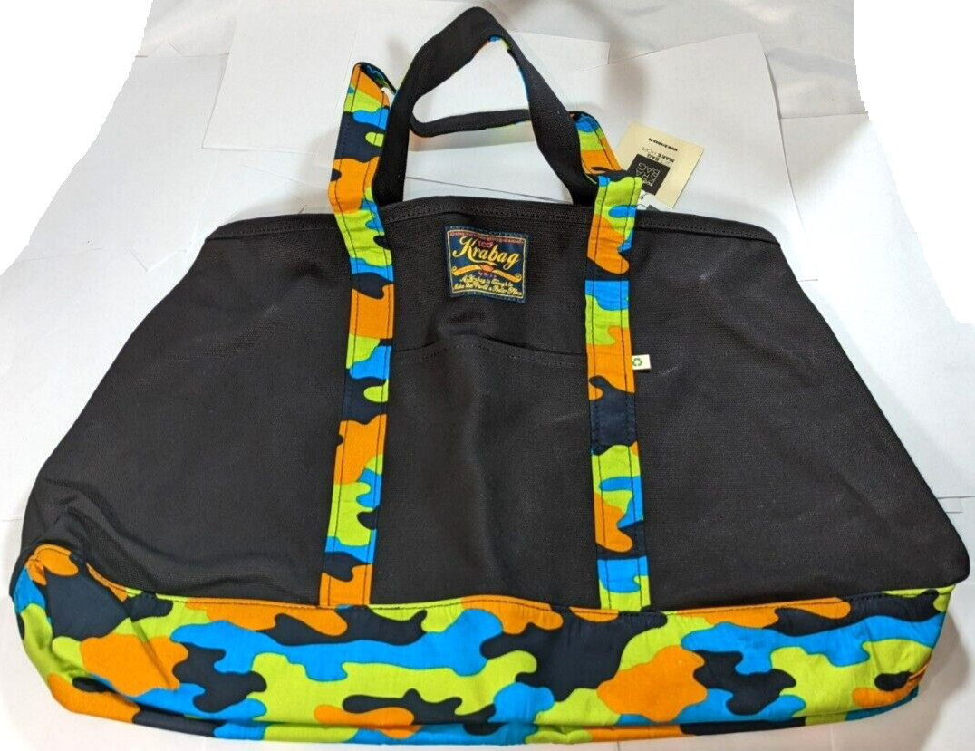 Kravitz Krabag Cotton Eco Tote Shopping Big Shoulder Bag 23x14in Japan KBB2-971