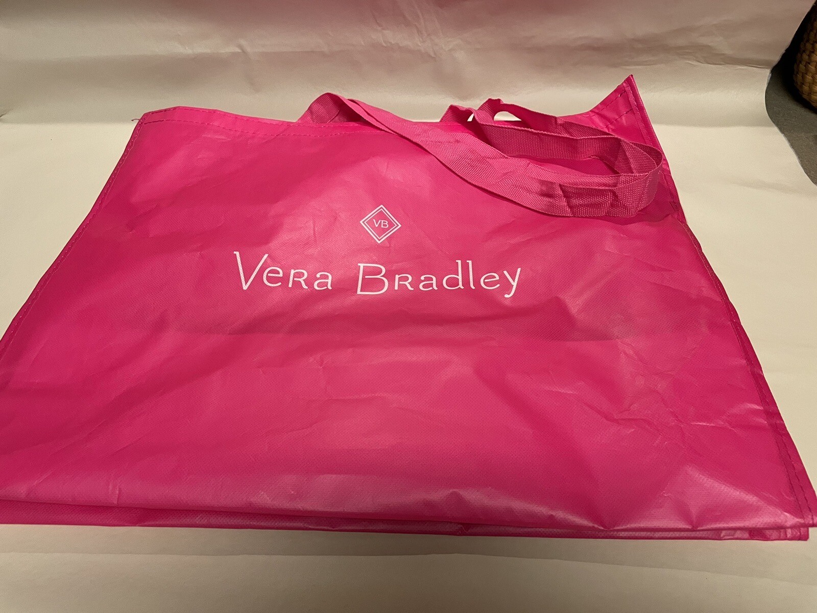 Vera Bradley Set of 3-1 Sm, 1 Med & 1 Lg, Pink Reusable Shopping Bags