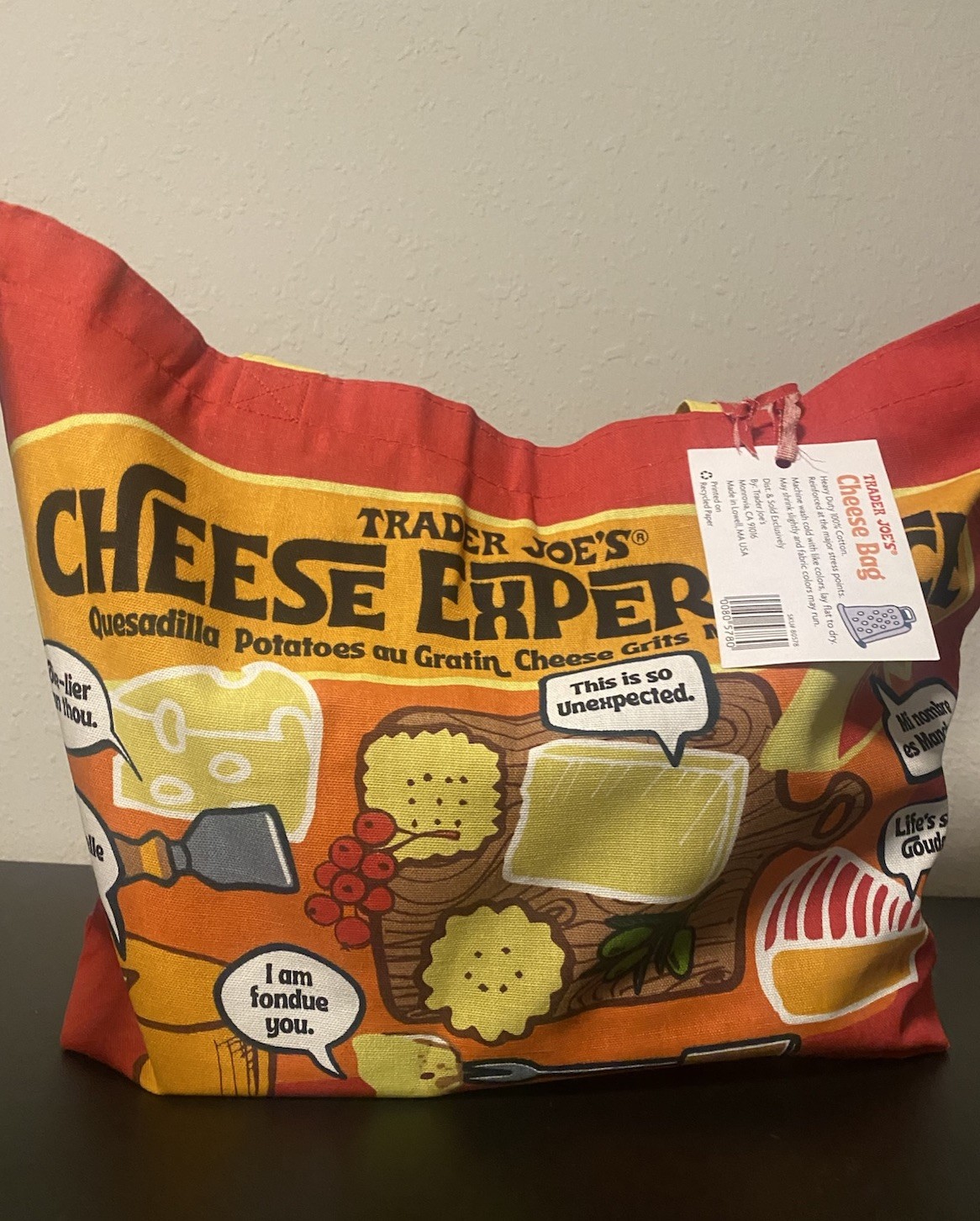 NEW STURDY Trader Joe’s Cheese Experience Bag New w/Tags- READY TO SHIP
