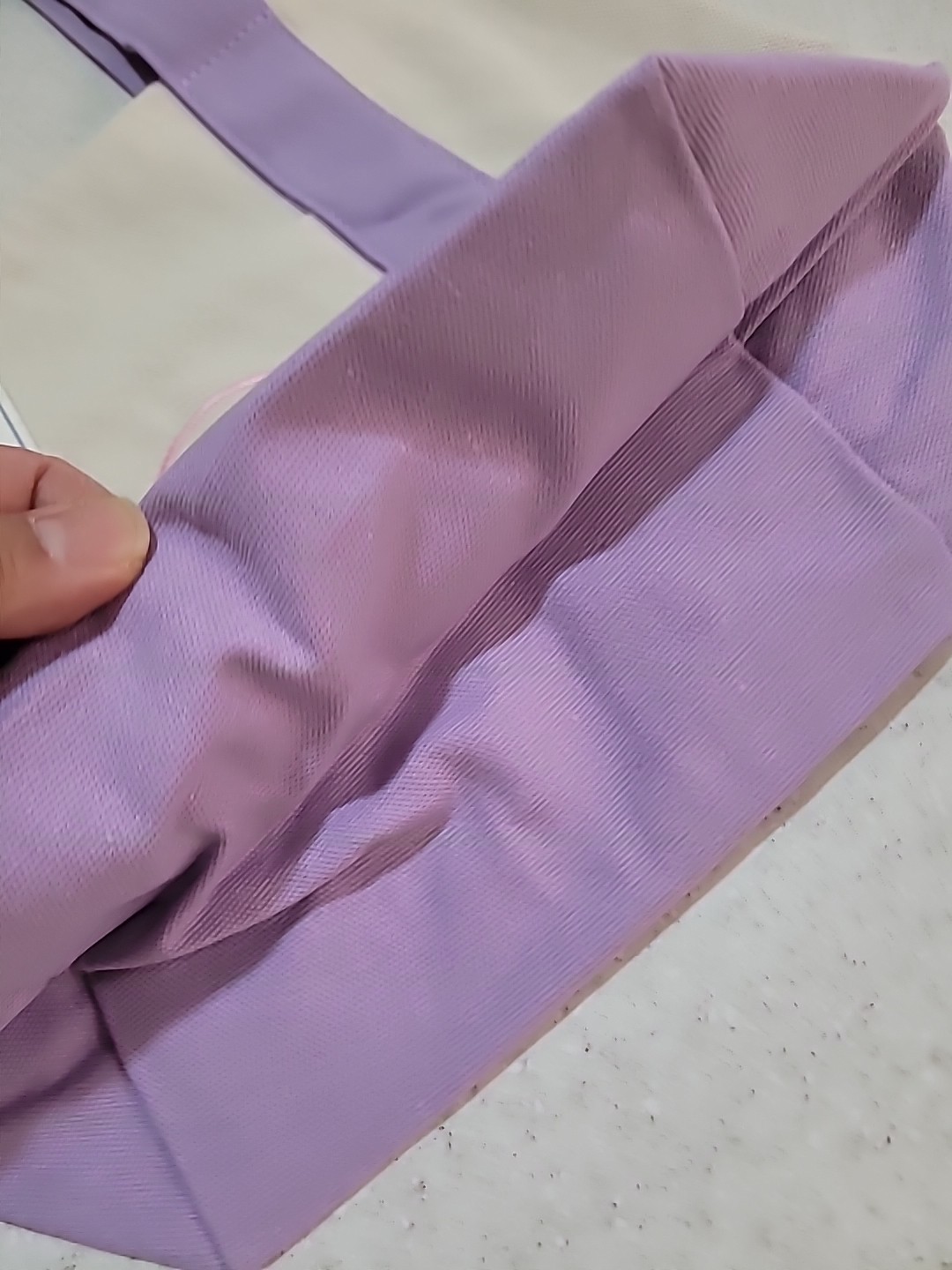 New – Trader Joe’s Mini Pastel Canvas Tote Bag (Purple)