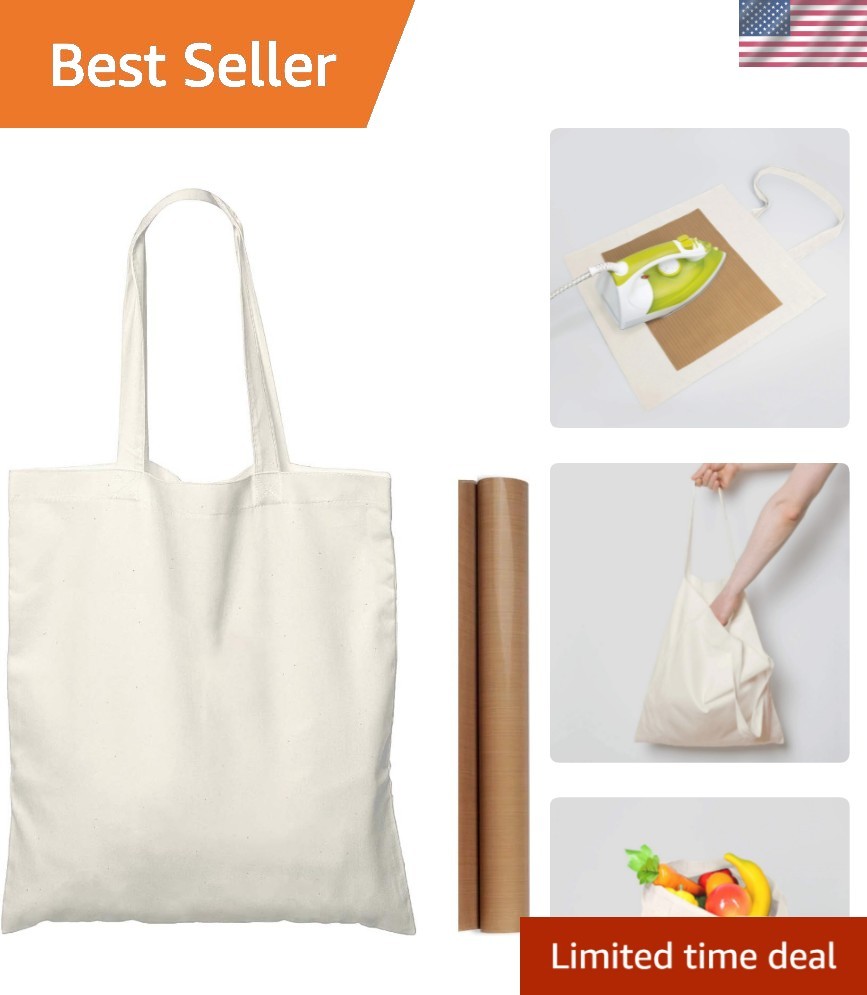 25 Pack 15” X 16” Natural Cotton Tote Bags, Lightweight Blank Bulk Cloth ba…