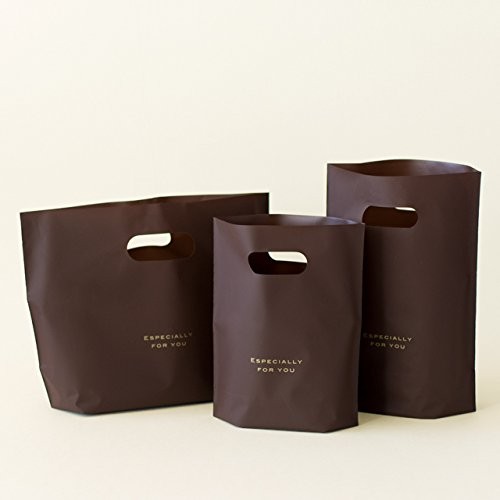 HEADS EVB-5 Made in Japan Brown Tote Bags 200mm W x 90mm D x 245mm H 50 count