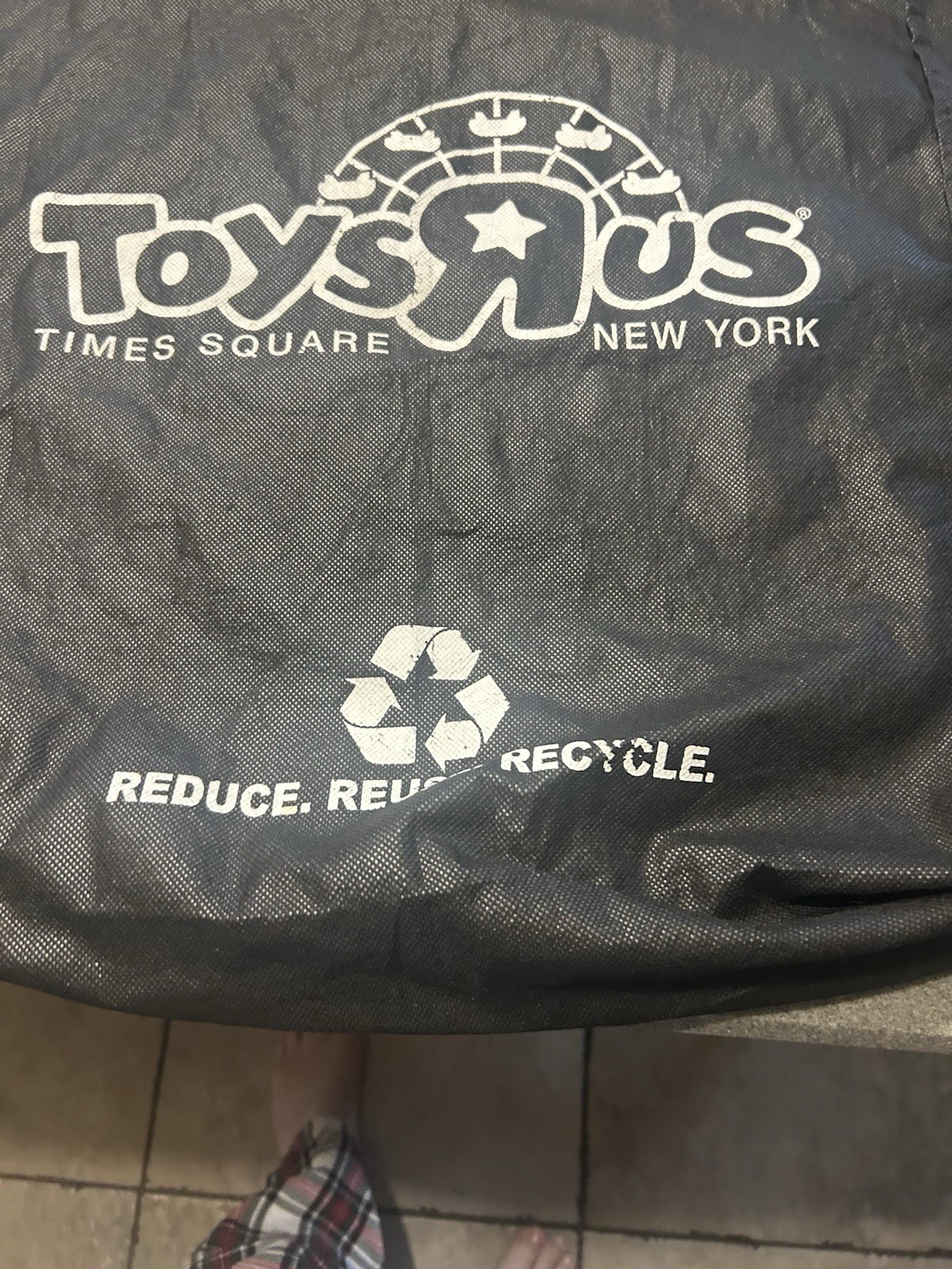 Toys R Us Times Square New York Black Reusable Shopping Bag