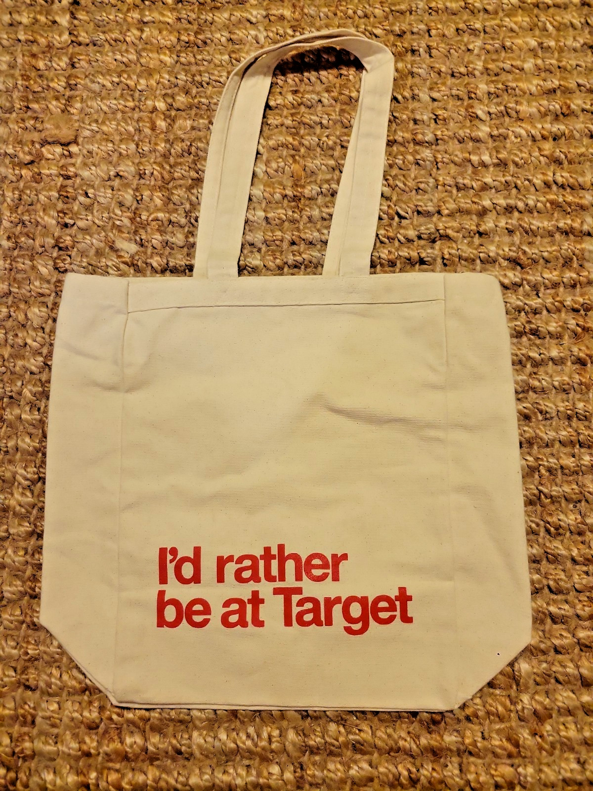 I’d Rather Be At Target Cotton Shopping Bag