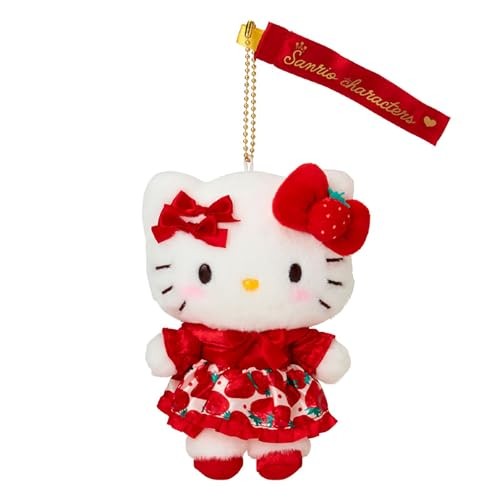 Sanrio mascot holder Ichigo Shimbun 50th anniversary Hello Kitty polyester nylon