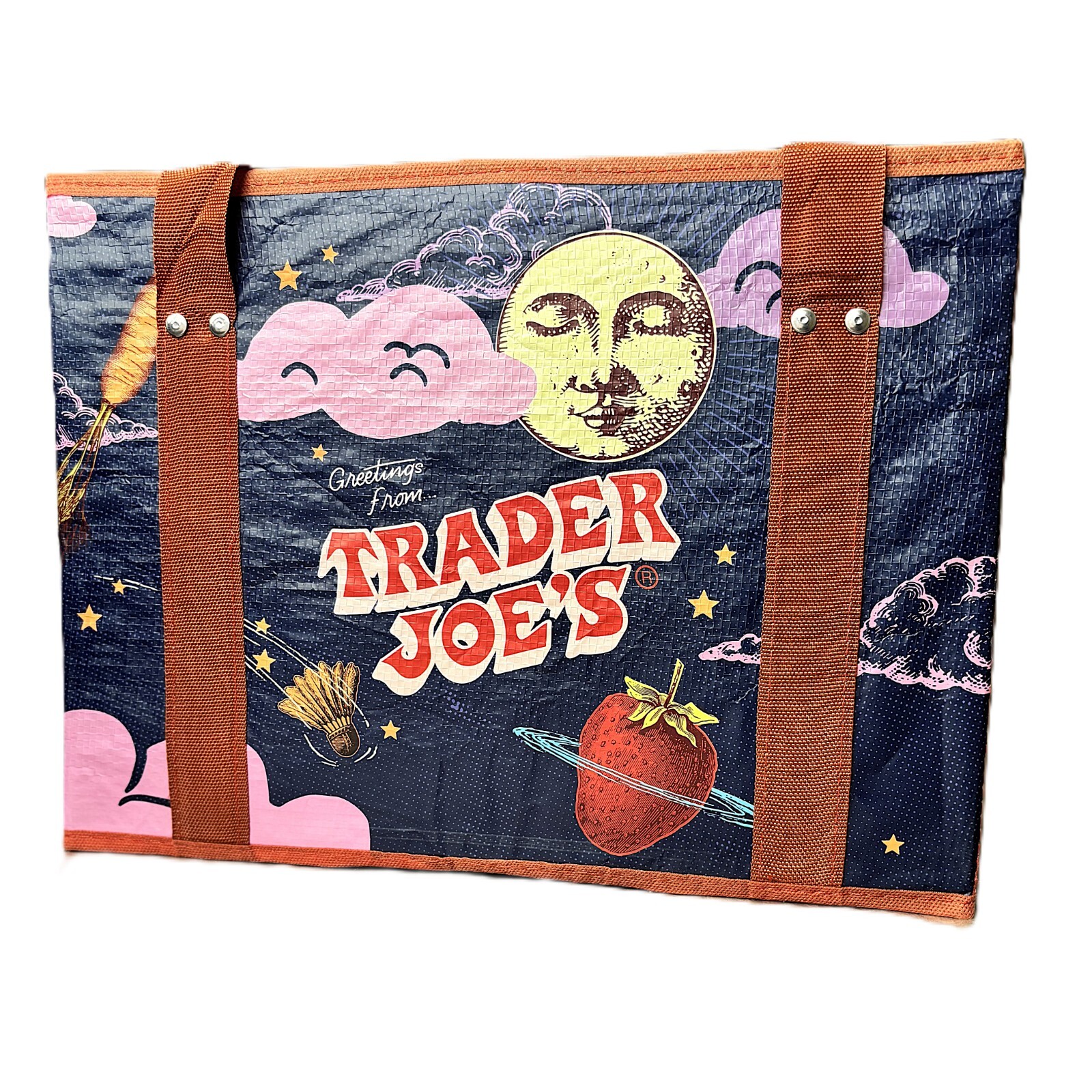 Trader Joe’s Stand-Up Collapsible Grocery Tote Bag (New Just Release) 1 Bag