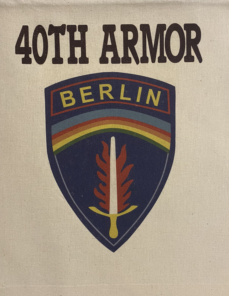US 40TH Armor Berlin Tote Bag Reusable Washable Shopping Grocery USAF Book