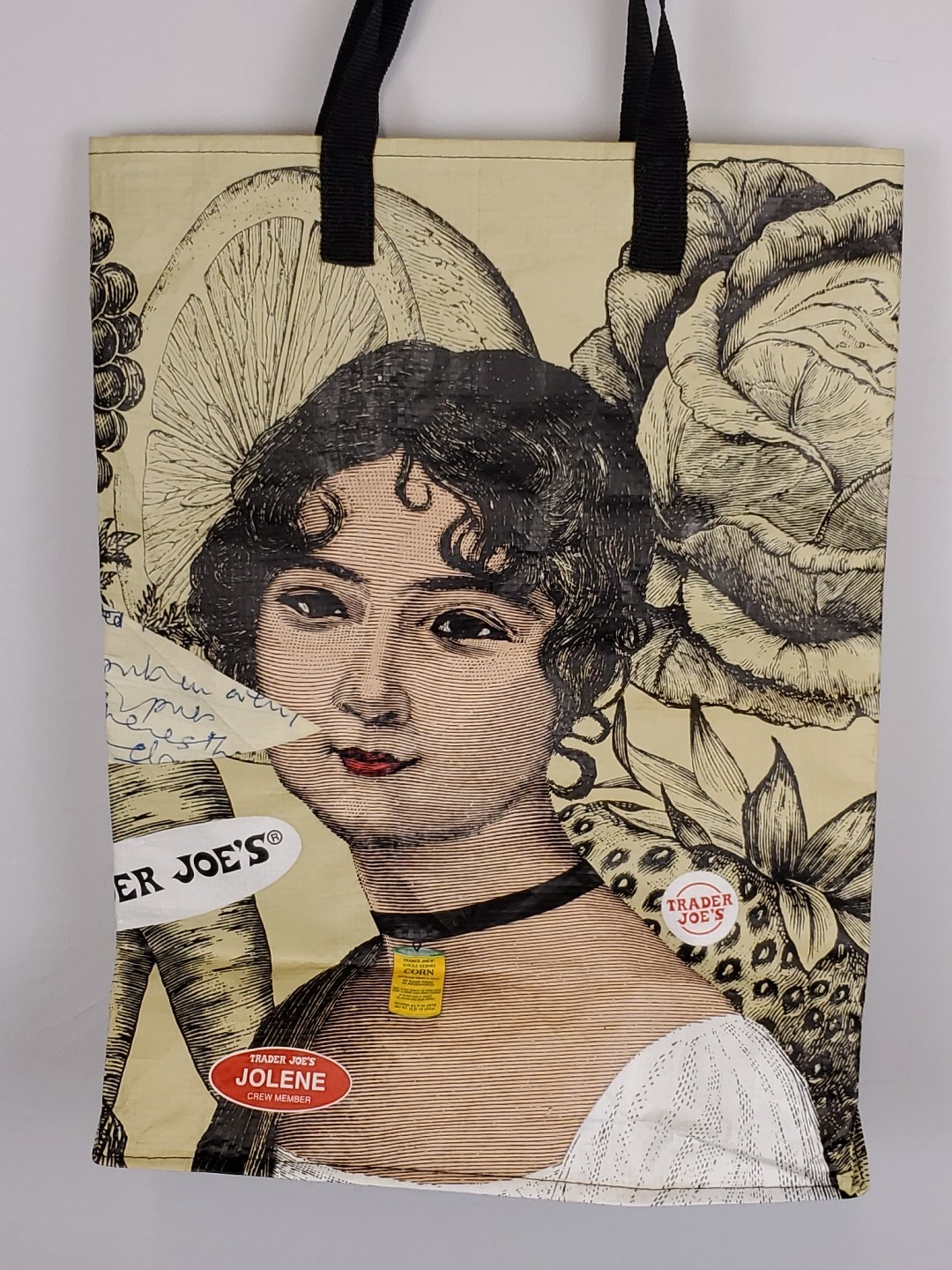 Trader Joe’s Grocery Bag Reusable Joni Jolene Crew Member Art Print Limited E
