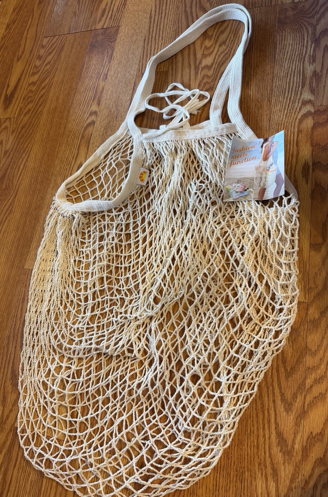 C&c California Market Bag Cotton Mesh Reusable Grocery Tote Eco Boho New NWT