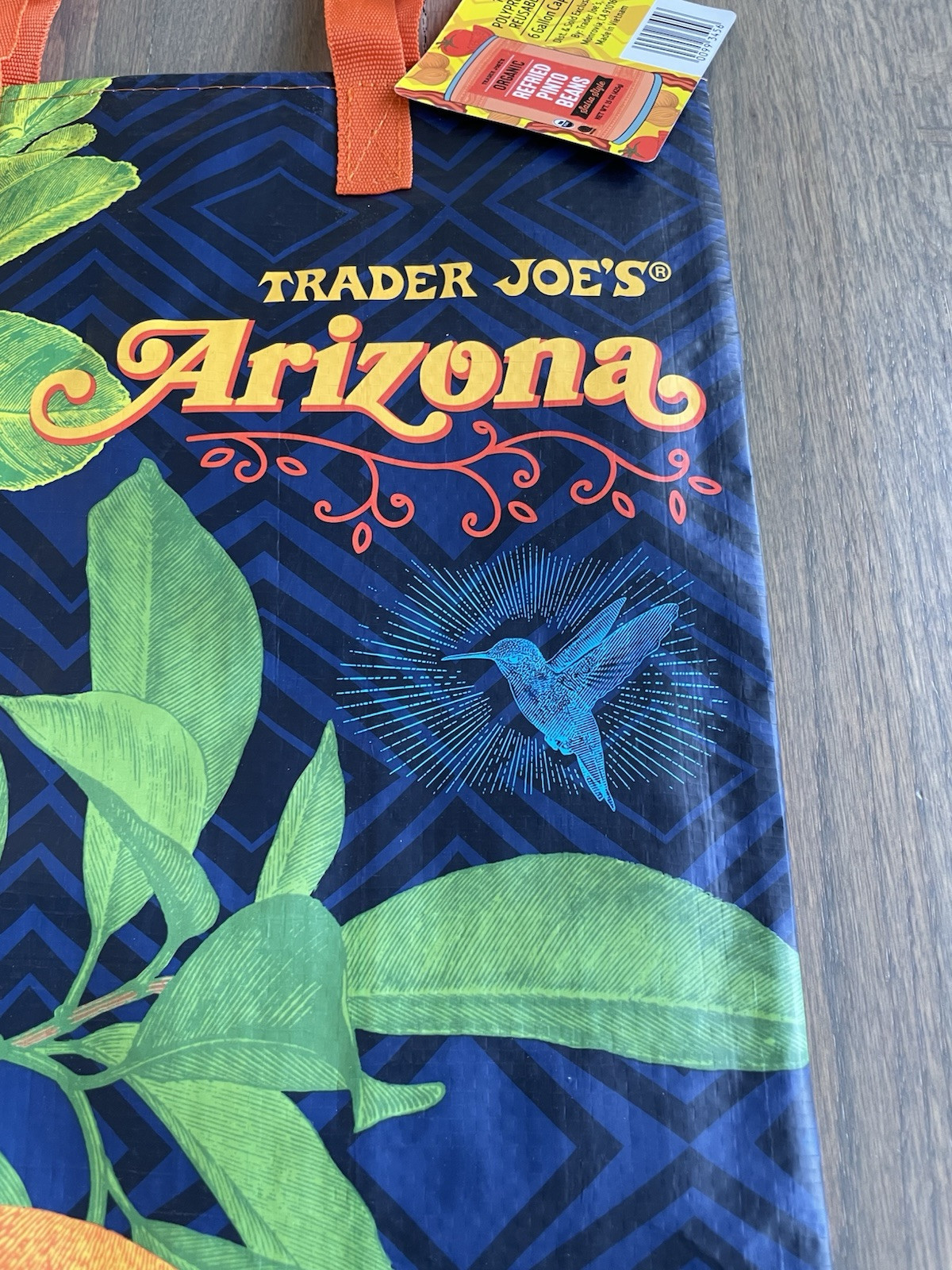 Trader Joes Recycled Arizona Reusable Shopping Bags Totes Set Of 2 New