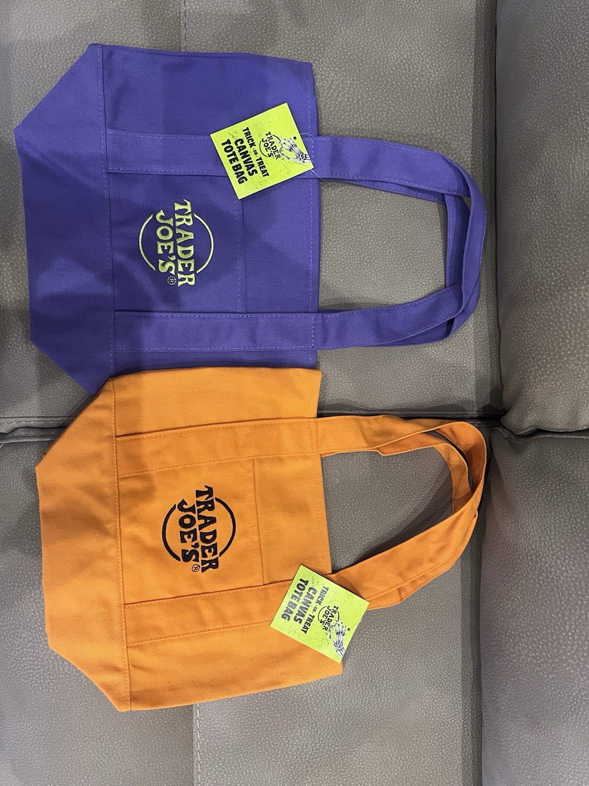 Trader Joe’s 🎃Trick Or Treat🎃 Canvas Tote Bag (2-pack) *Limited Edition*