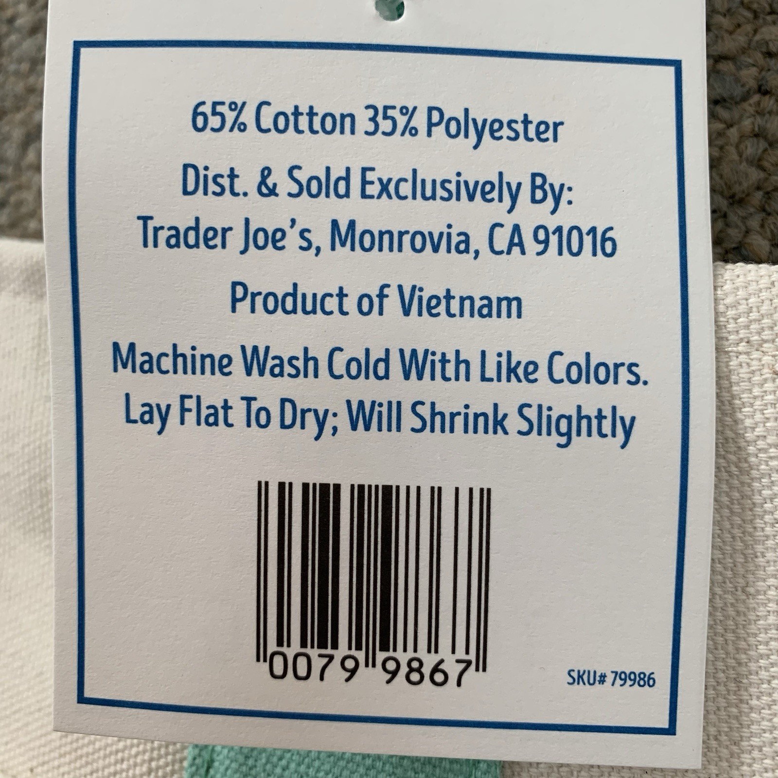 NWT Trader Joe’s Mini Pastel Canvas Tote Bags, 2 Colors: Purple, Pink