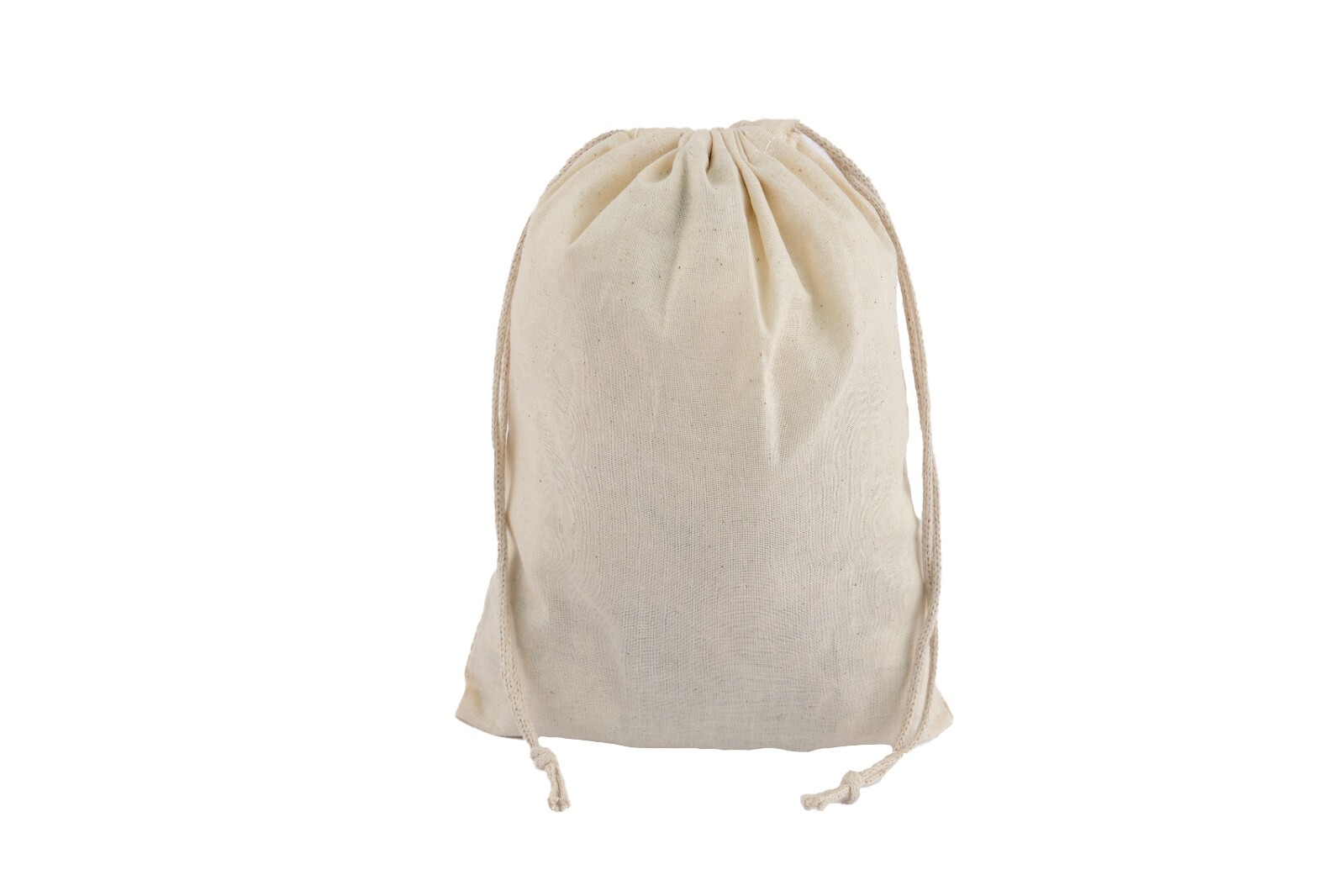 100% Cotton Reusable Produce Bags–Double Drawstring Multipurpose Storage Pouches