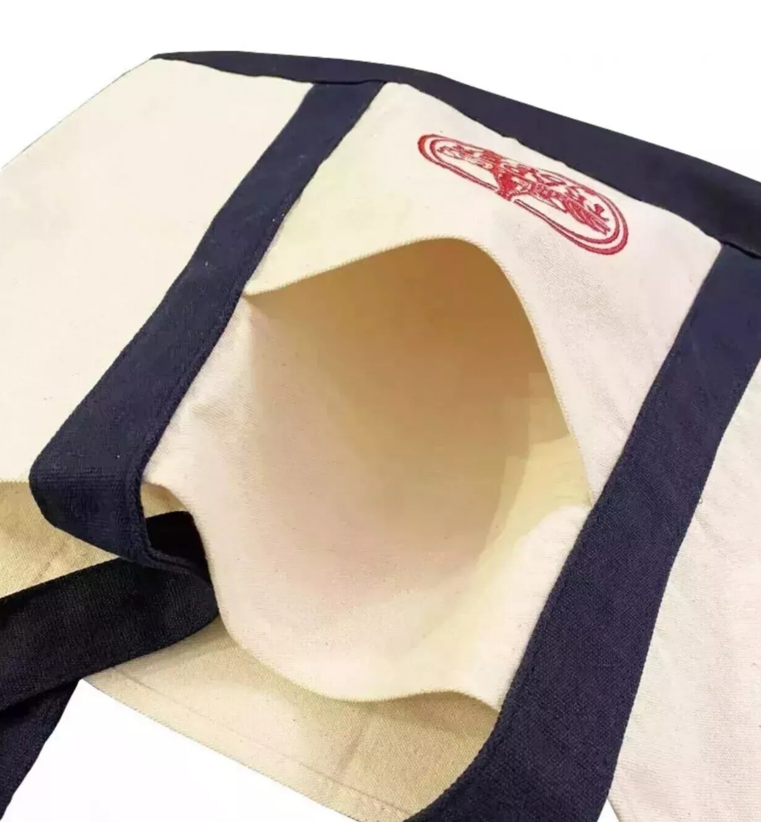 Trader Joe’s Bag Canvas Reusable Heavy Cotton Basic Style Shopping Navy Large