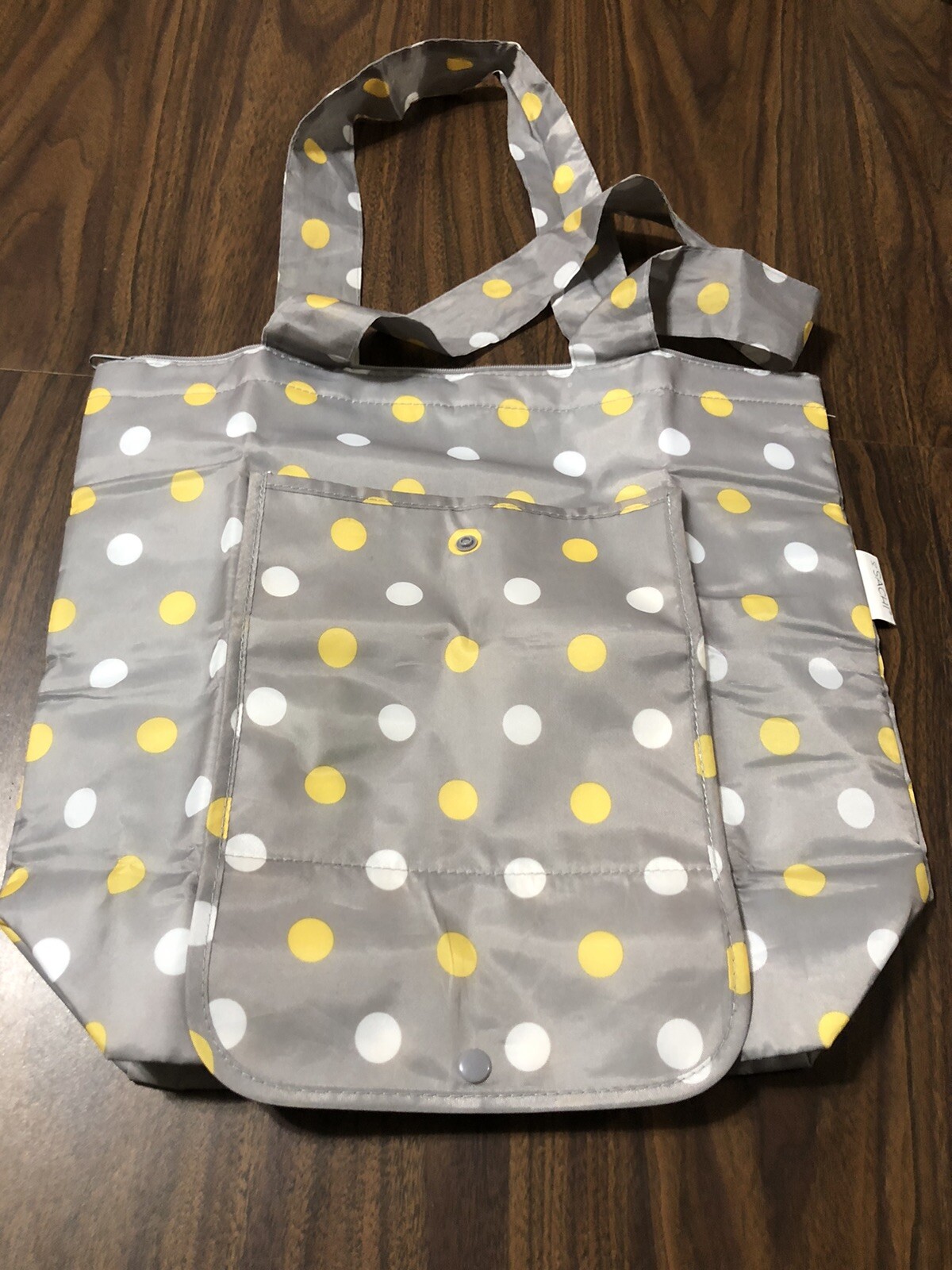 Sachi Insulated Bag Tote Foldable Snap Lunch Zipper Pocket Pot Luck Tailgate