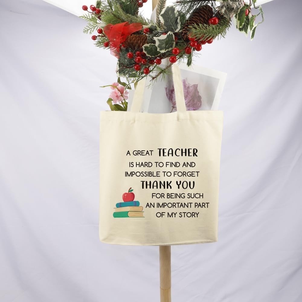 Teacher Appreciation Gifts Tote Bag End Of Year Thank You Graduation Retirement