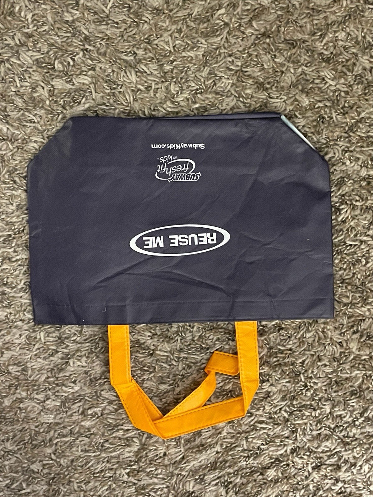 SubwayKids Foldable Reusable Tote Shopping Bag Space Pattern Polyester Small