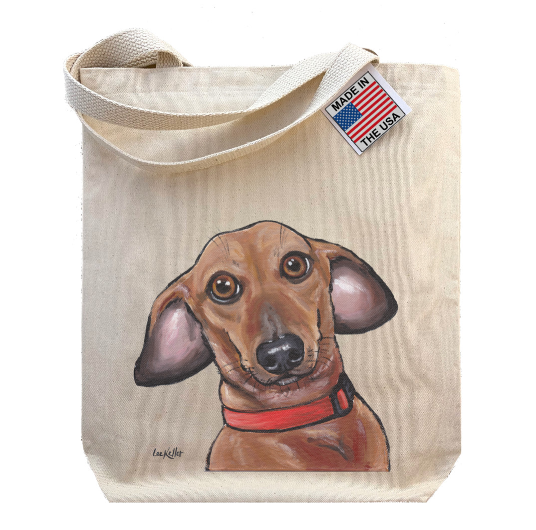 Dachshund Tote Bag, Dog Tote Bag