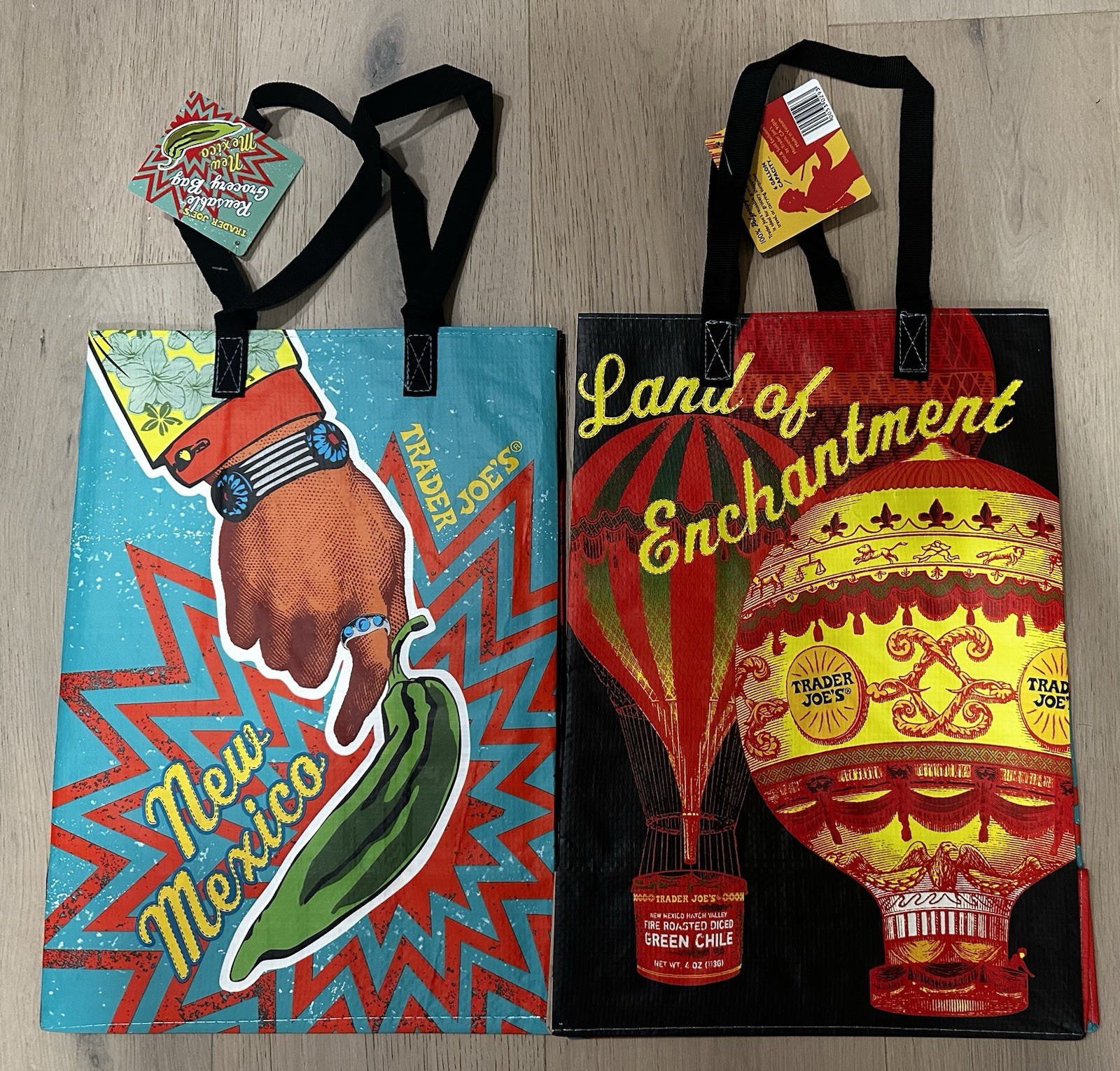 UPICK 1 💚 (50 Choices) Trader Joe’s NEW ECO REUSABLE GROCERY SHOPPING TOTE BAG