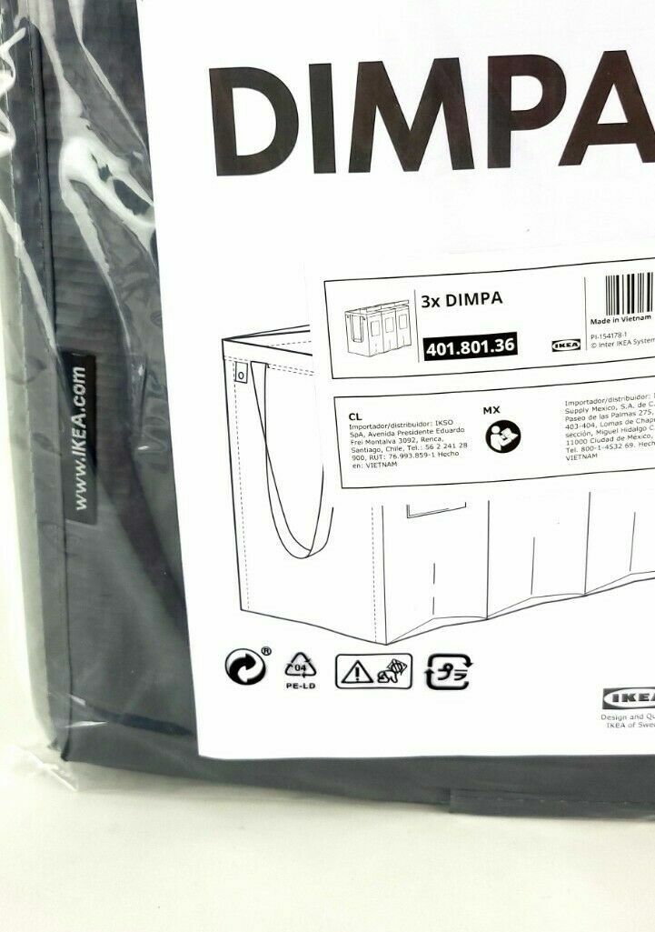 New Recycling Bag 9 Gallon 3Pack White/Gray/ Light Gray DIMPA 401.801.36