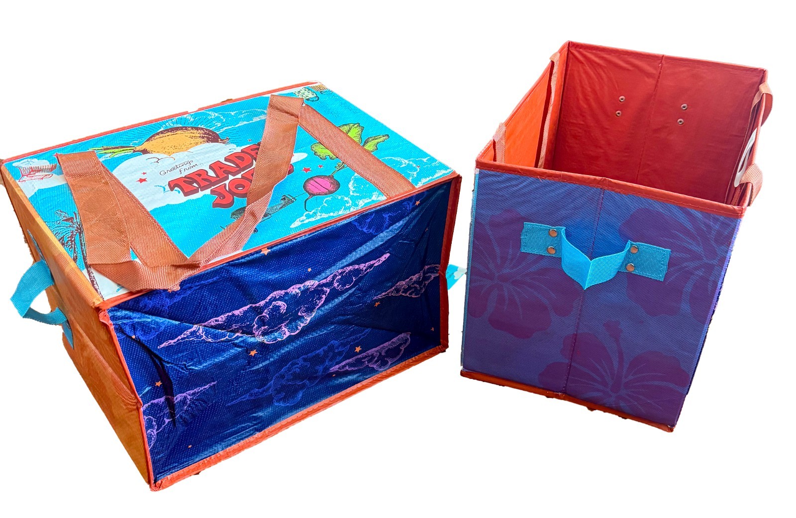 Trader Joe’s Stand-Up Collapsible Grocery Tote Bag Holds 6 Gallons NEW