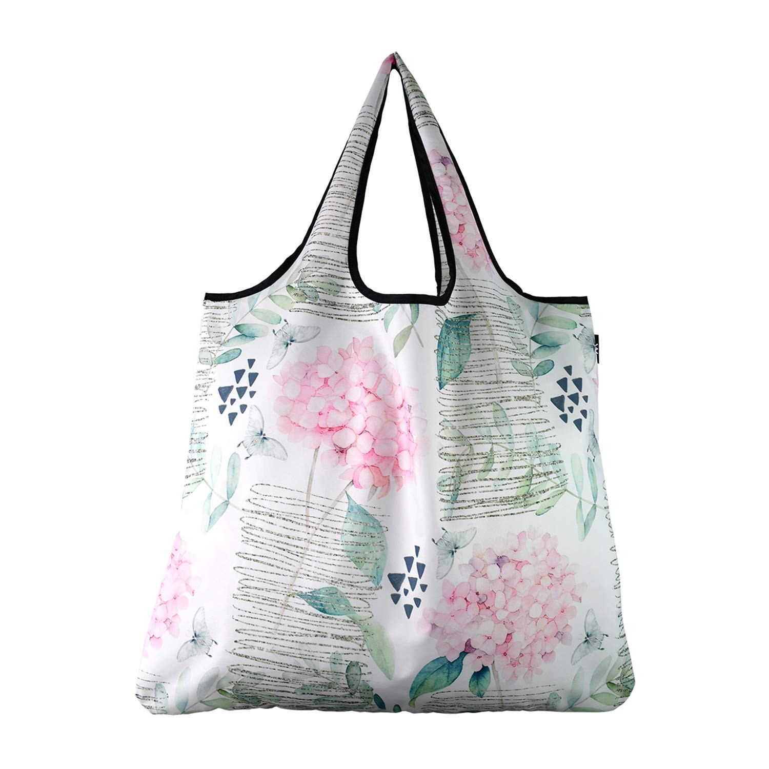YaYbag JUMBO Size, Reusable Grocery Bags, 55 lbs Heavy Duty Polyester, Pink