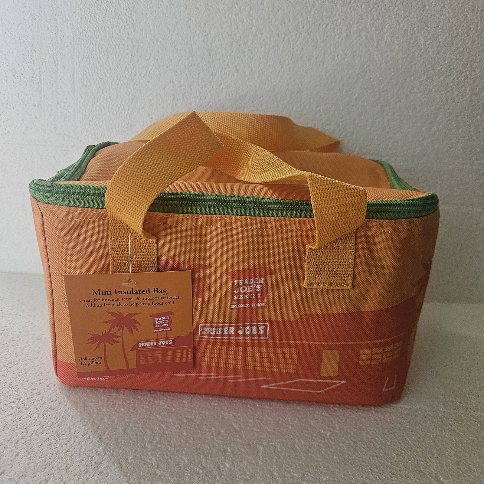 Trader Joe’s 2026 Mini Insulated Tote Bag NEW Limited Edition Orange