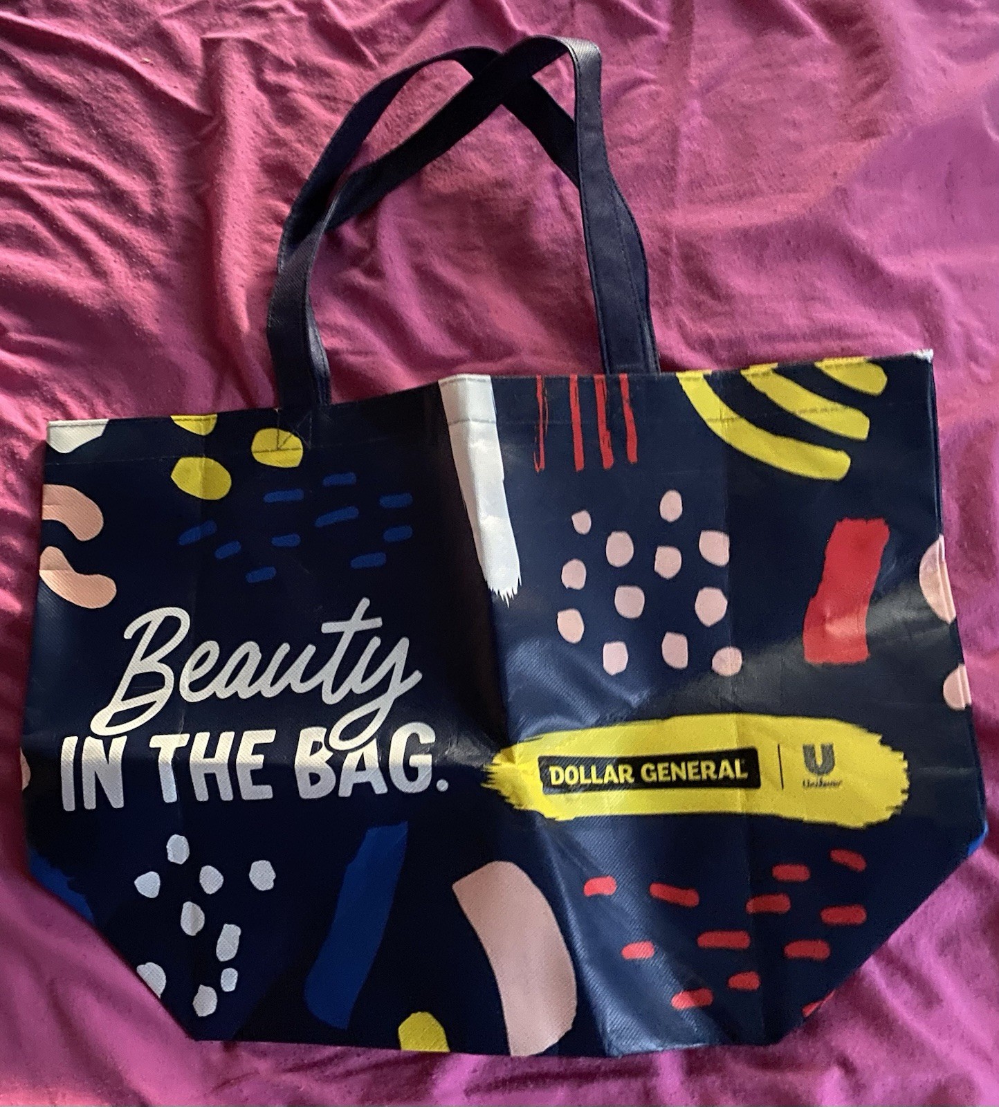 Dollar General x Unilever Reusable Tote Bag “Beauty in the Bag” RARE COLLECTIBLE