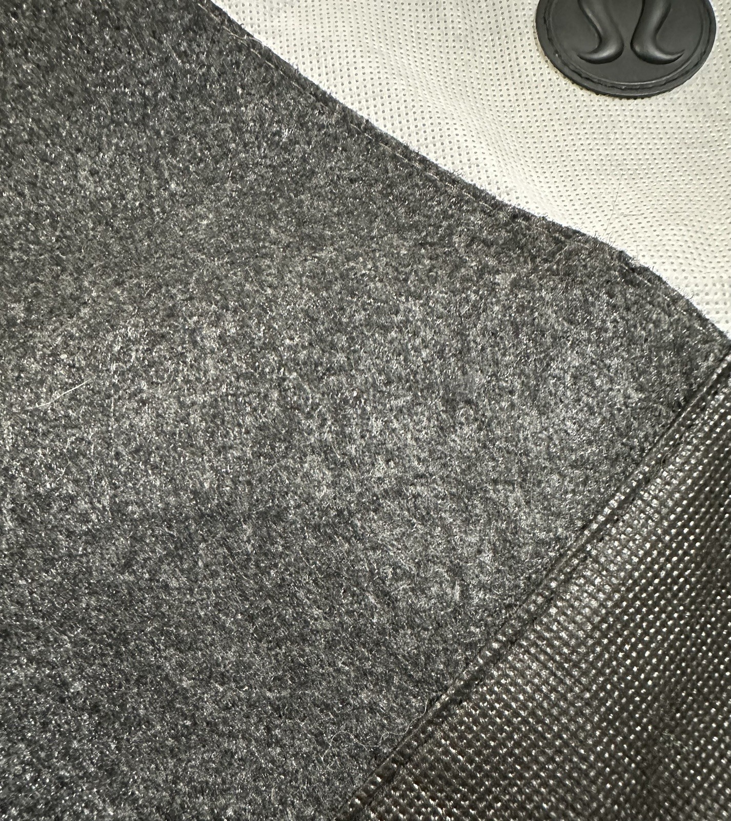 RARE Lululemon Tote Black Grey White Snap Shut 14×12 *Ships Free*
