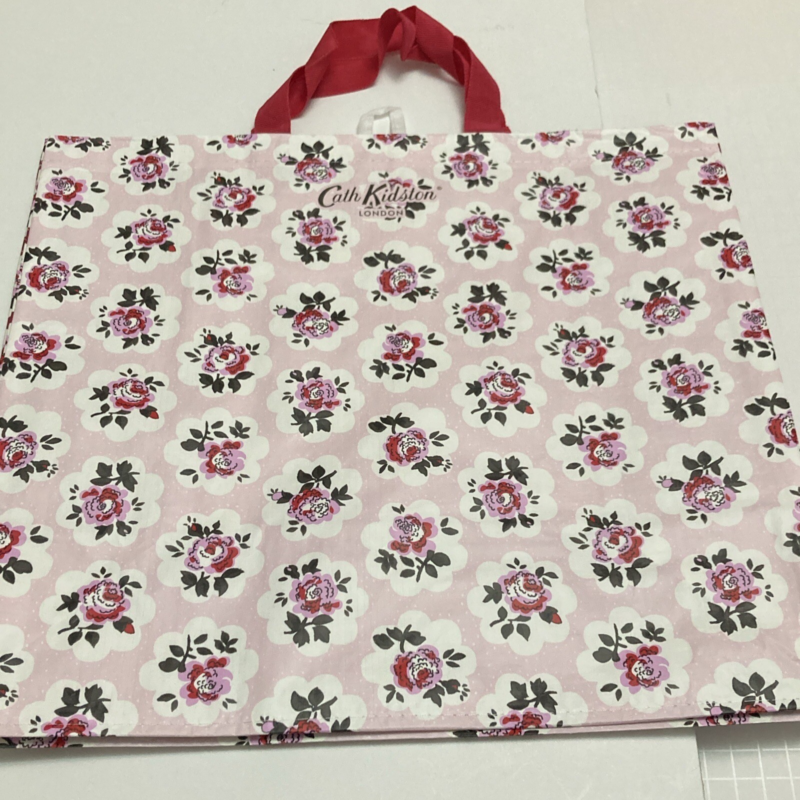 Tesco Cath Kidston Flower Bag Tote Rose Floral Pink White Red 2023 New