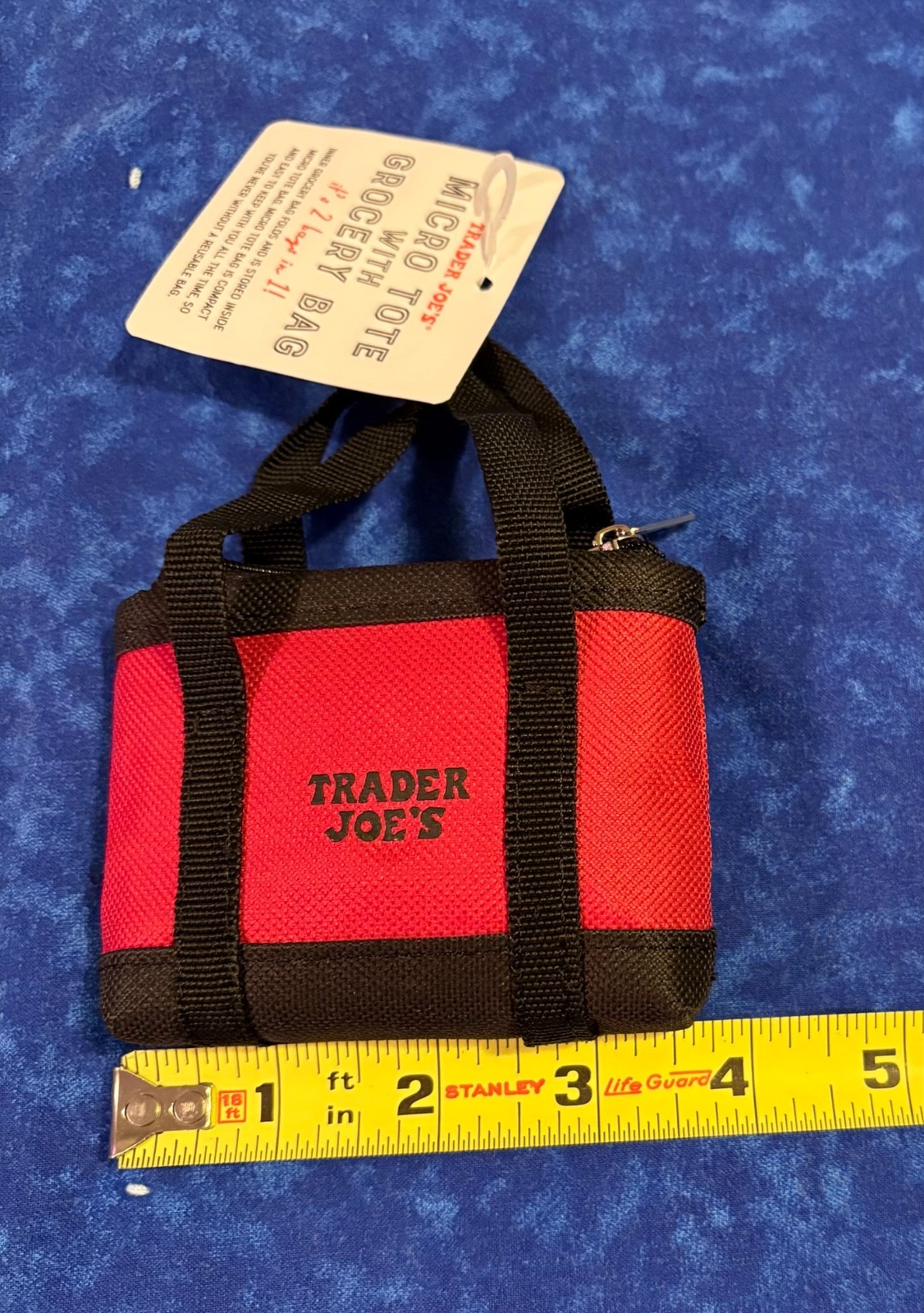 Trader Joe’s Micro Tote 2-in-1, ❤️🖤 Red/Black, Limited Edition, NWT