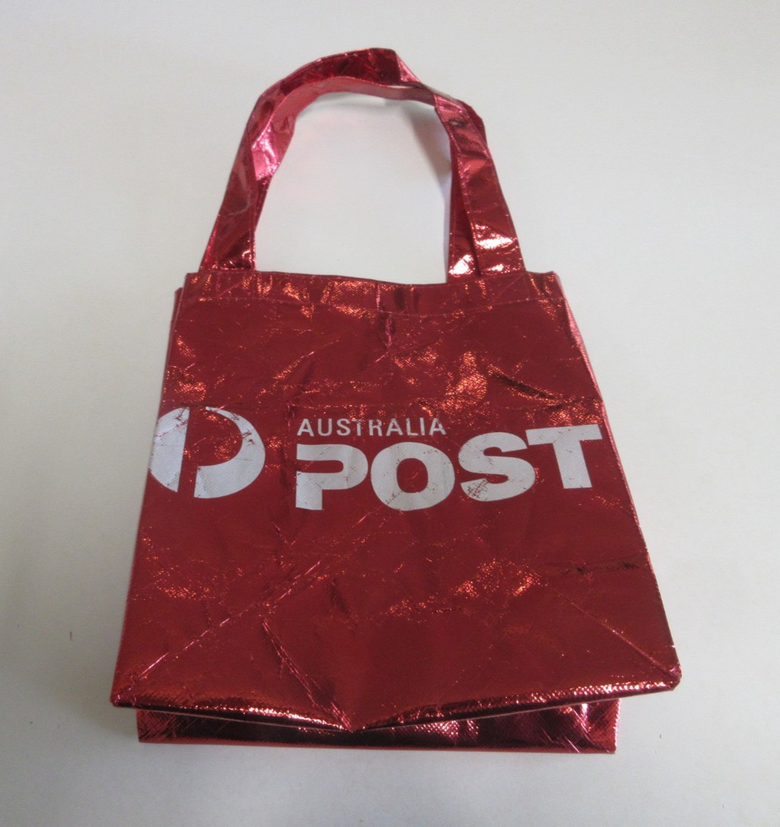 Australia Post – Small Carry Bag – Shiny – Red and White – Branding and Logo