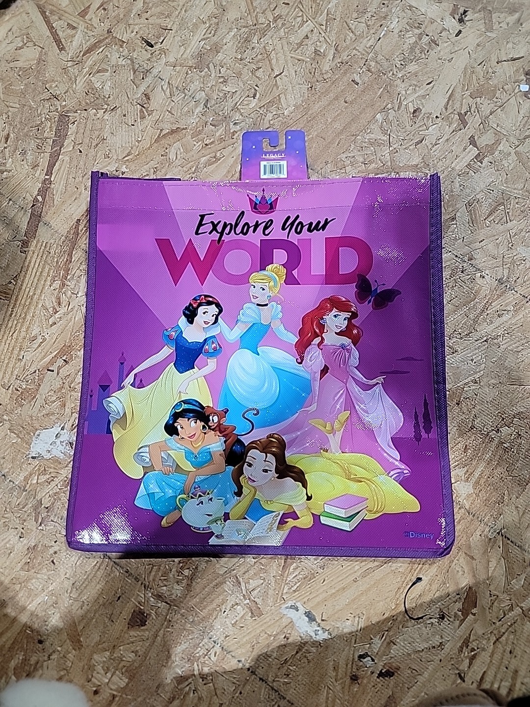 Disney Princess Reusable Shopping Tote Bag By Legacy, NEW!