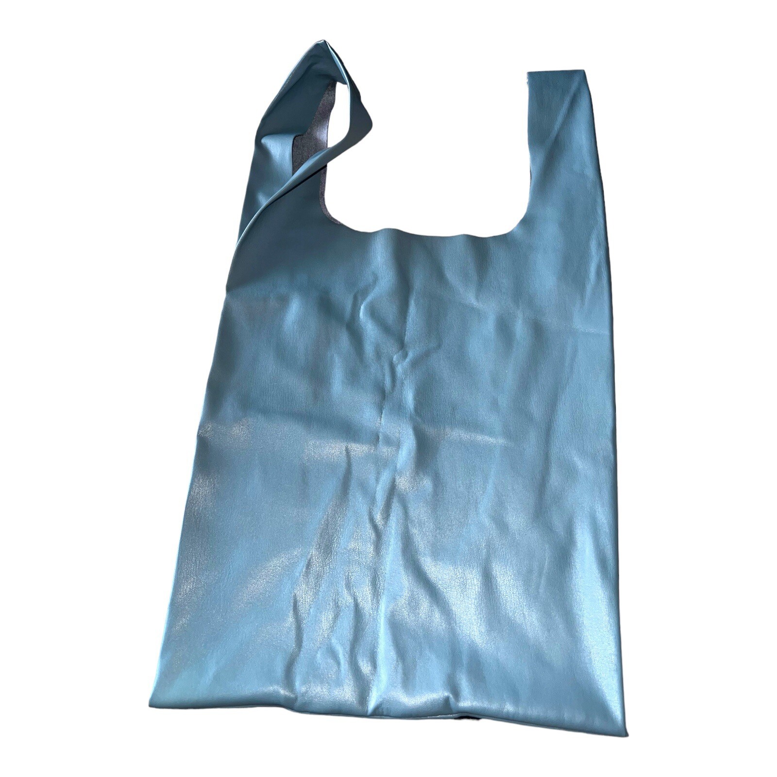 Eco Faux Leather Reusable Shopping Bag Tshirt Package Style