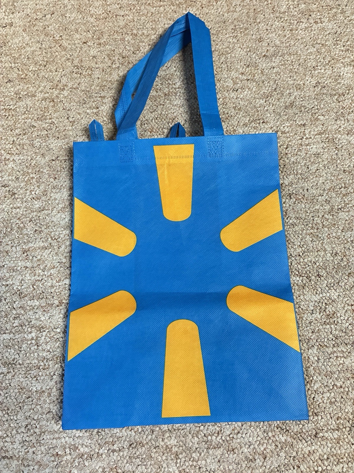 4 Pieces Walmart Reusable Shopping Bag Recycle Groceries Bag Blue