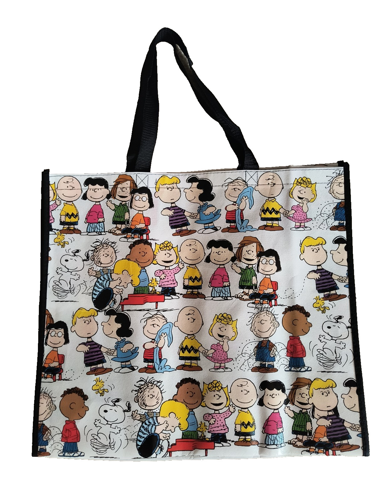 Peanuts Gang Charlie Brown White X-Large Reusable Shopping Gift Bag with Handle