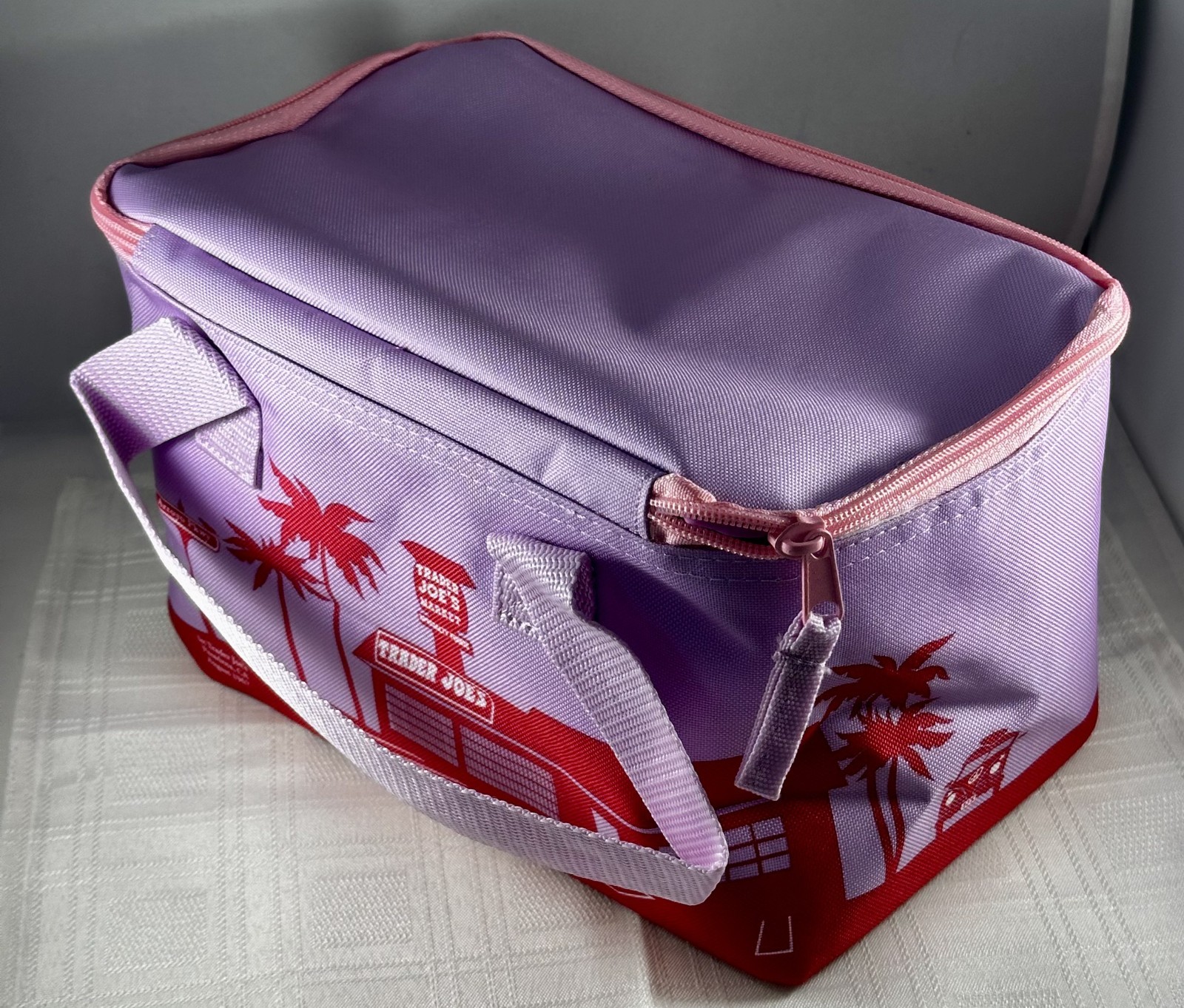 Trader Joe’s Mini Insulated Tote Bag 1.5 Gal Cooler Summer 2026 Lavender