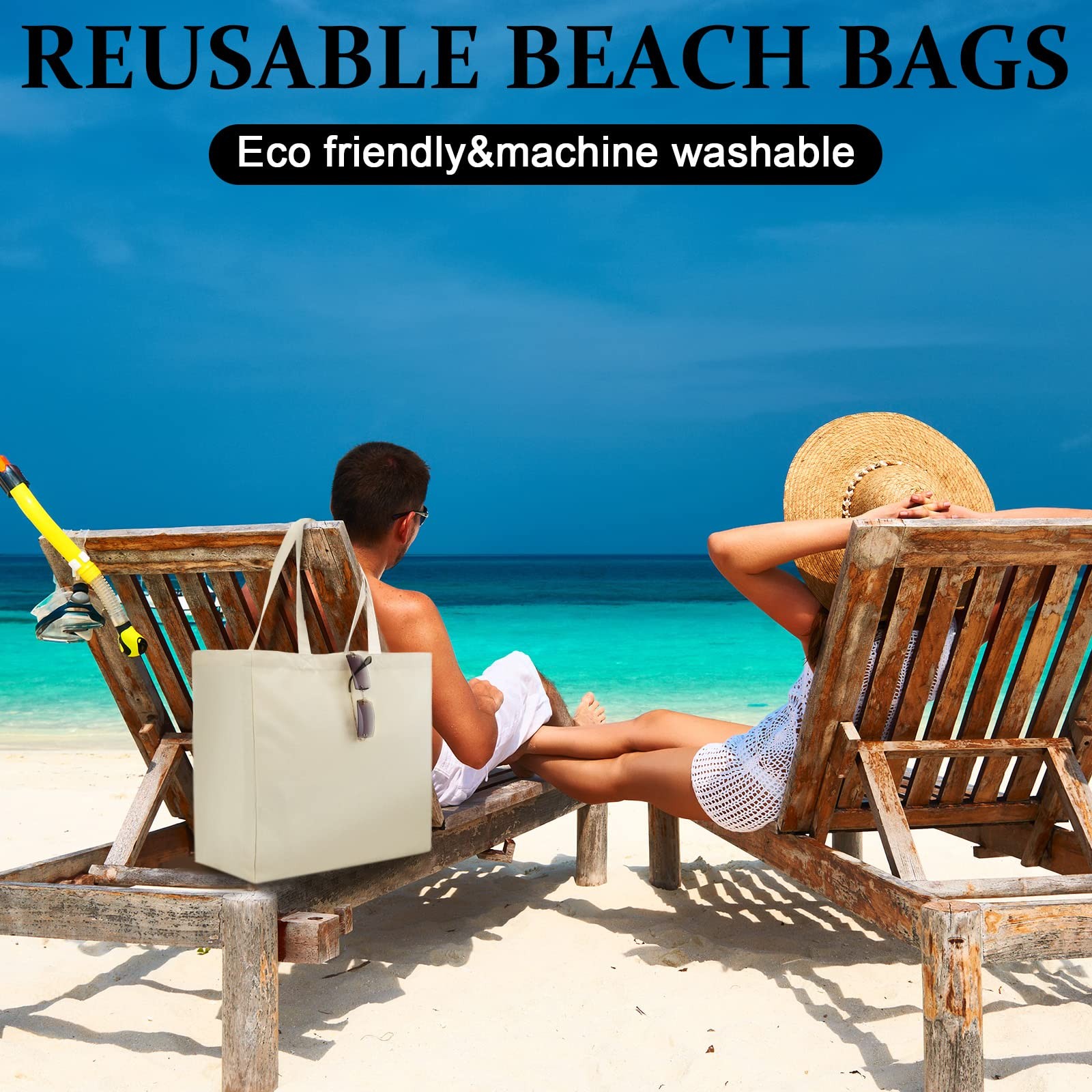 12 Pack Canvas Grocery Bag Large Blank Shopping Tote Bags Reusable Pouches Bu…