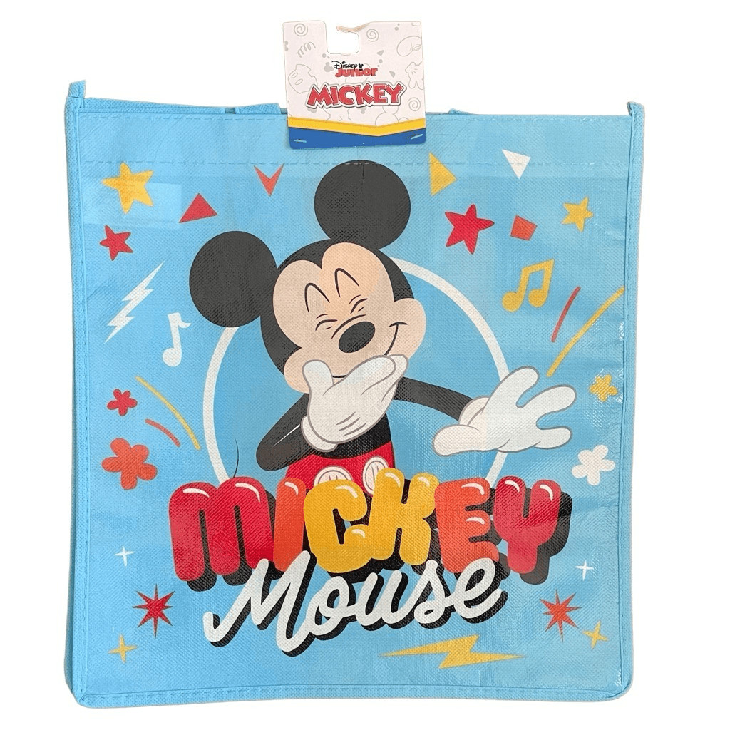 Disney Junior Mickey Mouse Blue Celebration Reusable Shopper Tote Bag 13×13