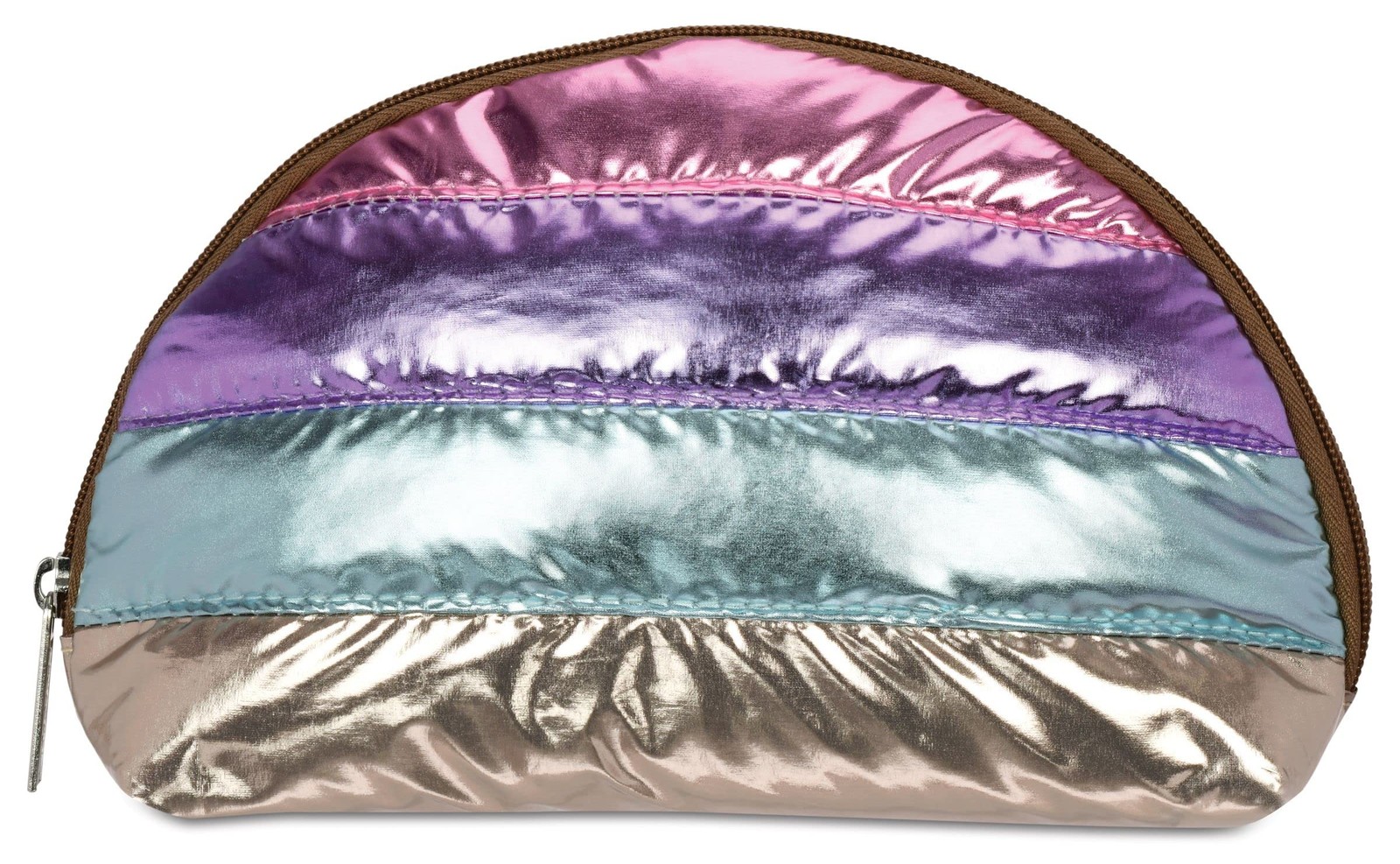 iscream 8.25″ x 5″ Puffy Quilted Metallic Fully x x 3″, Icy Horizon