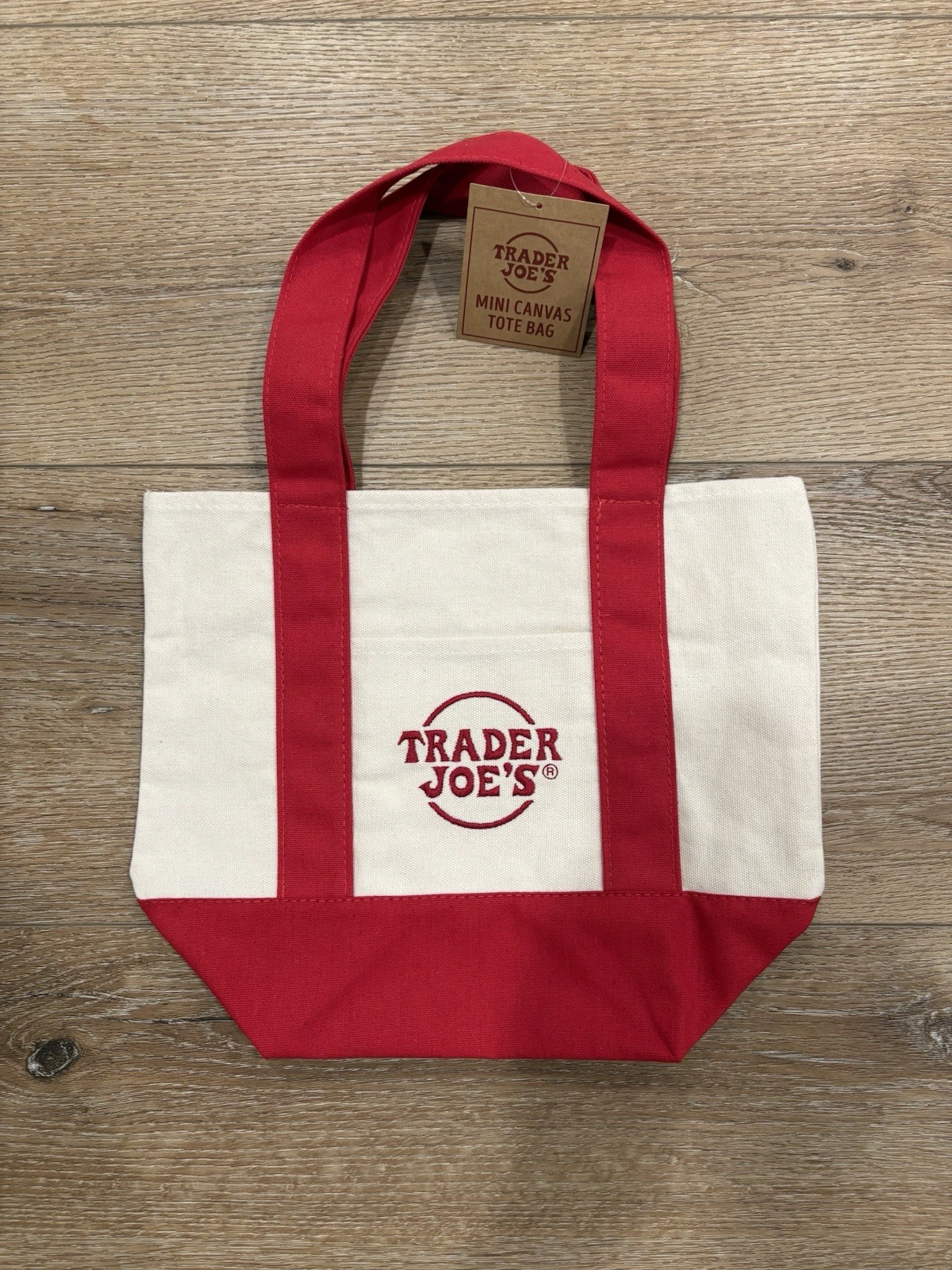 Trader Joe’s Mini Tote Bag Set of 4 Blue/Green/Yellow/Red