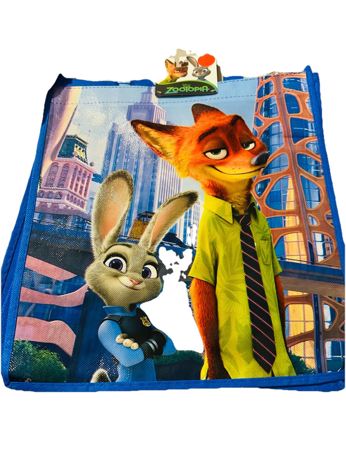 Disney Zotopia 13x13x6.5 Inch Bags Kids Character Party W/Handles