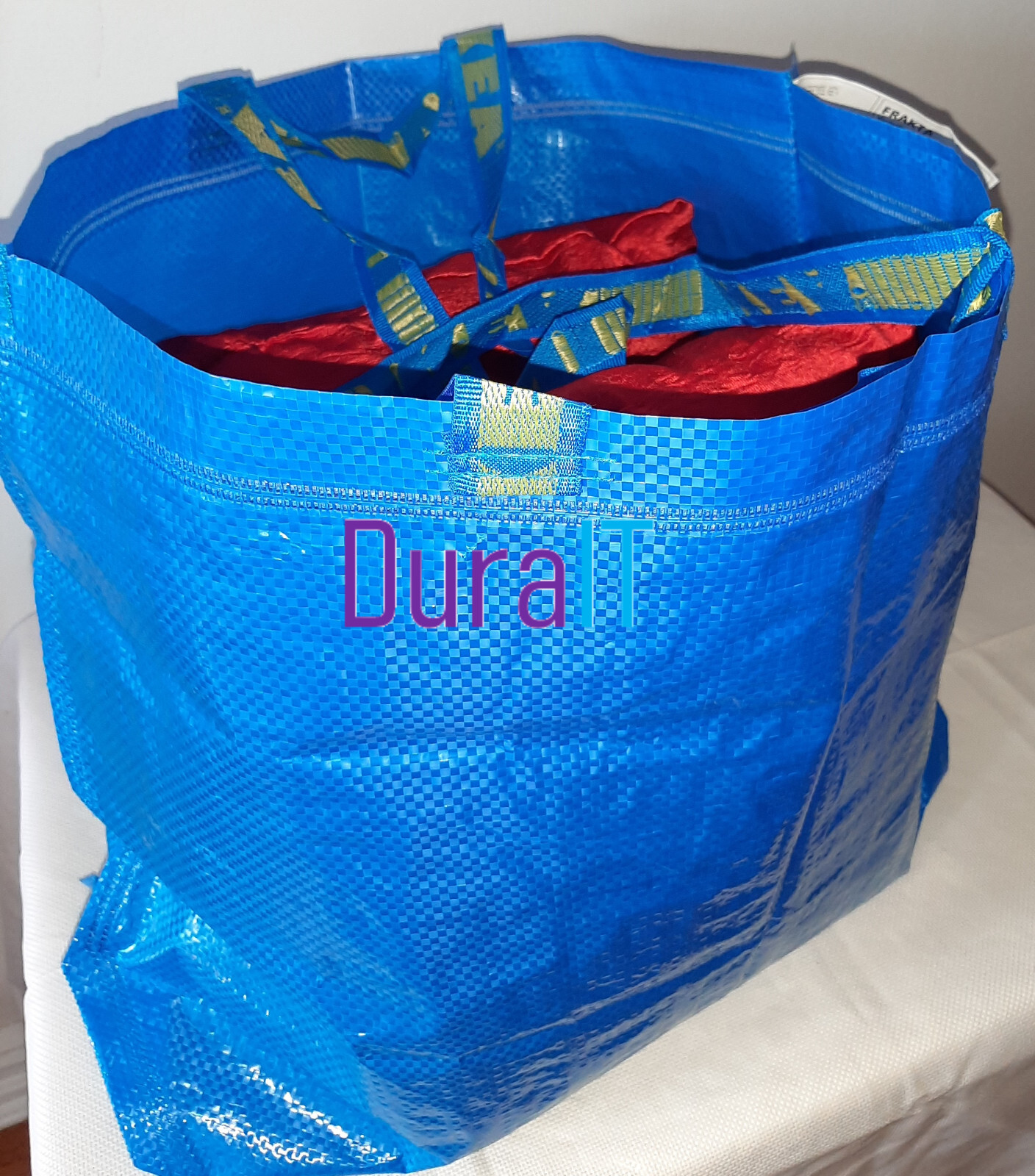 Medium two new strong ikea durable eco tote bags frakta grocery shopping laundry