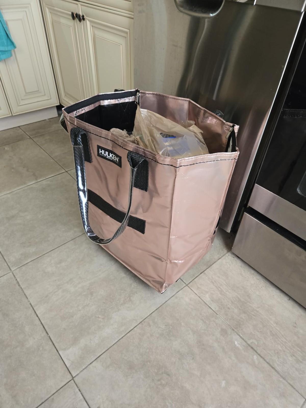 Medium Rolling Grocery Trolley Tote – 66 lb Capacity, Foldable & Water-Resistant