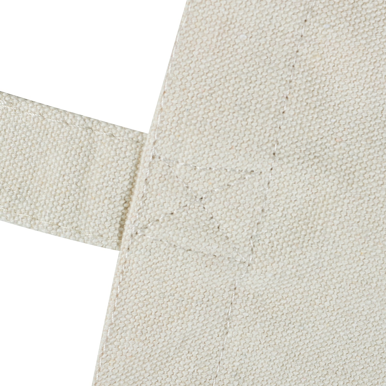 Heavy Duty Canvas Shopping Bags Natural Color Undyed Super Durable (2 Pack)