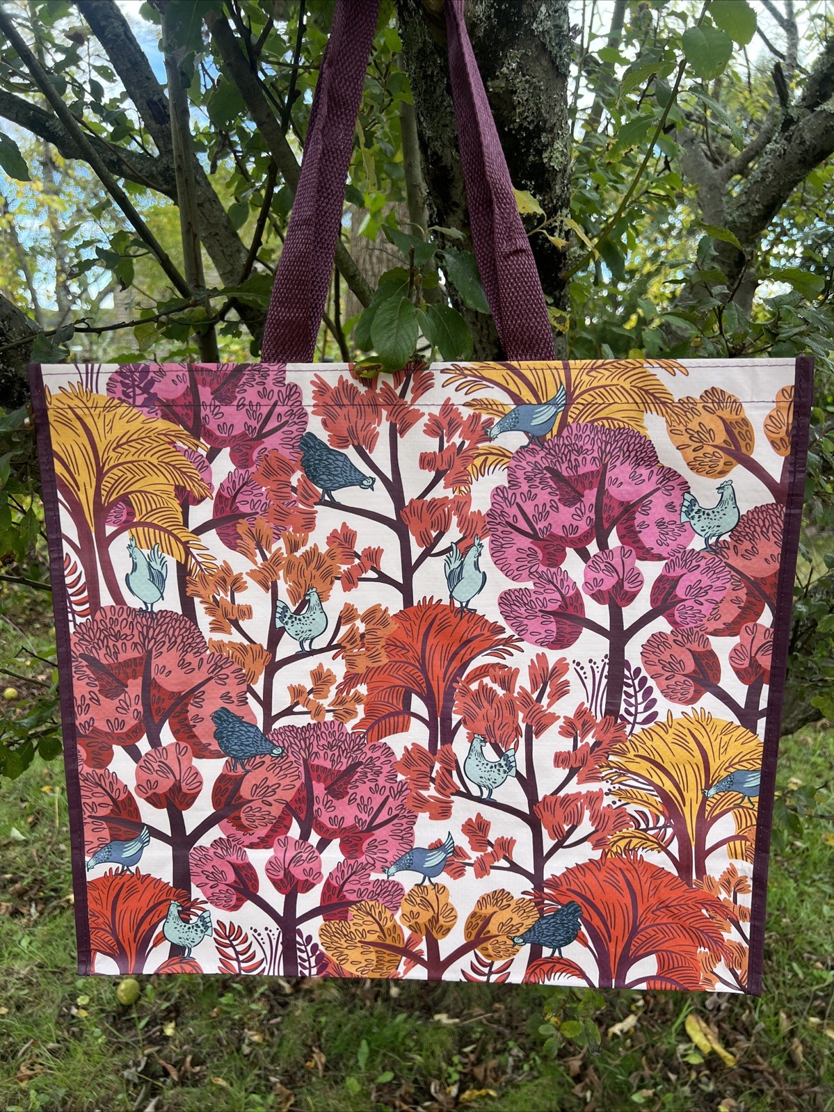 REUSABLE SHOPPING TRAVEL TOTE BAG FLORAL🦋 ECO FRIENDLY TJX NEW