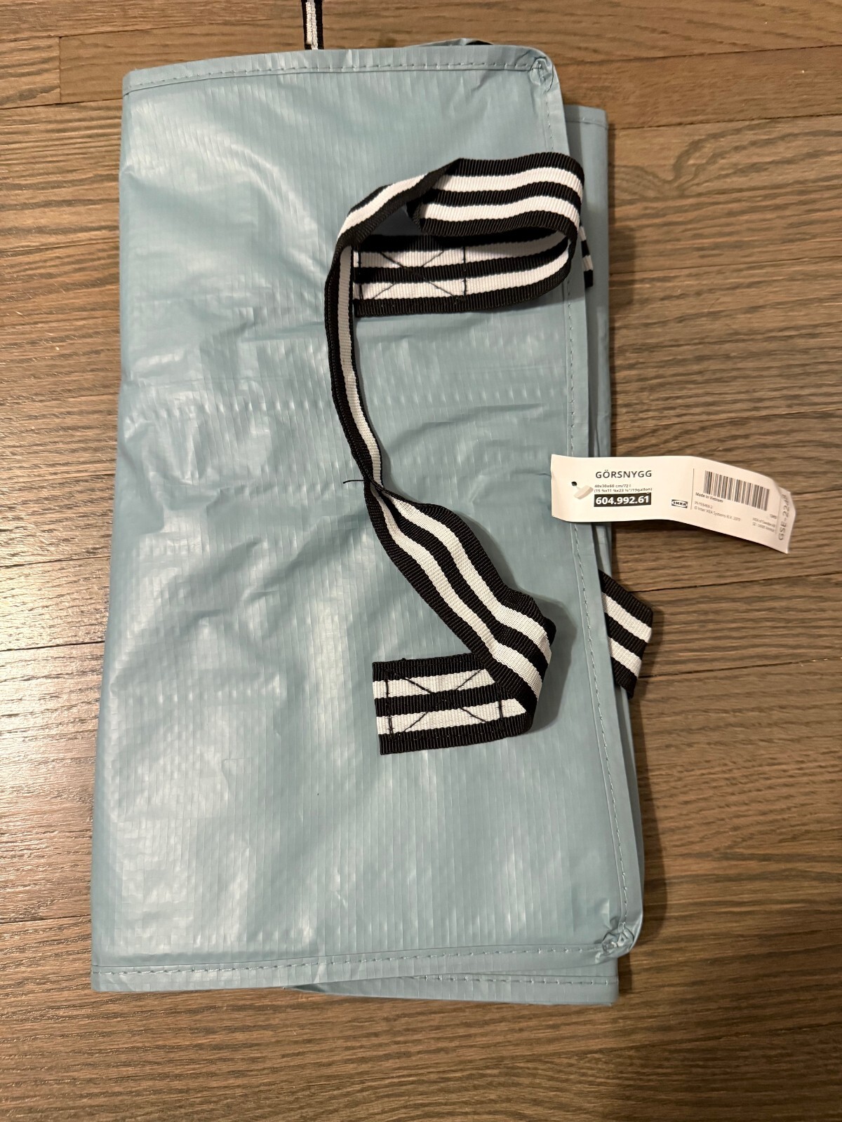Bag GORSNYGG Blue Large Handles Shopping Laundry Reusable 604.992.61/60499261