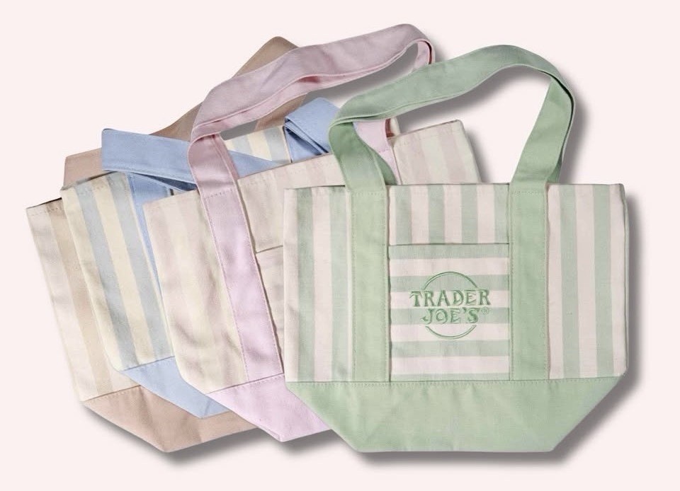🌈 Trader Joe’s Striped Mini Tote Set of 4 or Individual Totes Available!